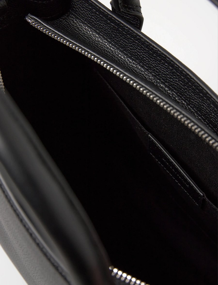 Zadig & Voltaire - ANGEL TOTE XS GRAINED LEATHER - kandekotid - black - 4