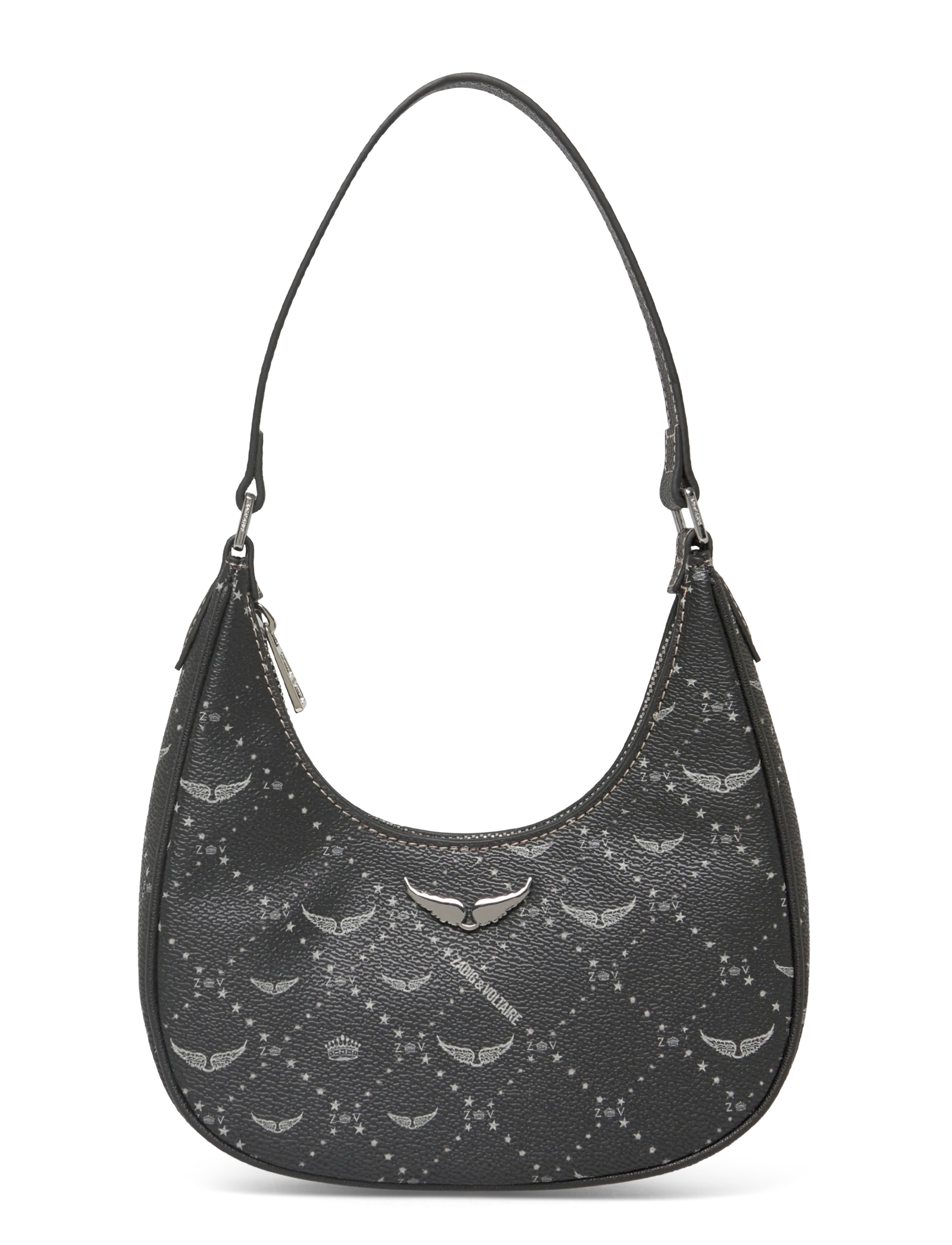 Zadig & Voltaire Z Night Out Monogram, One Size, Black, Designere > Små Skuldertasker-Crossbody-Tasker, Dame