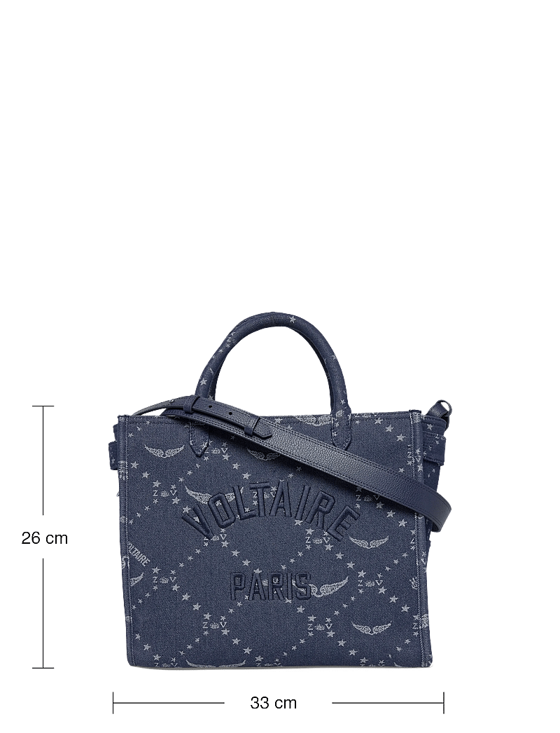 Zadig & Voltaire - ANGEL TOTE DENIM MONOGRAM - sacs en toile - silent - 3