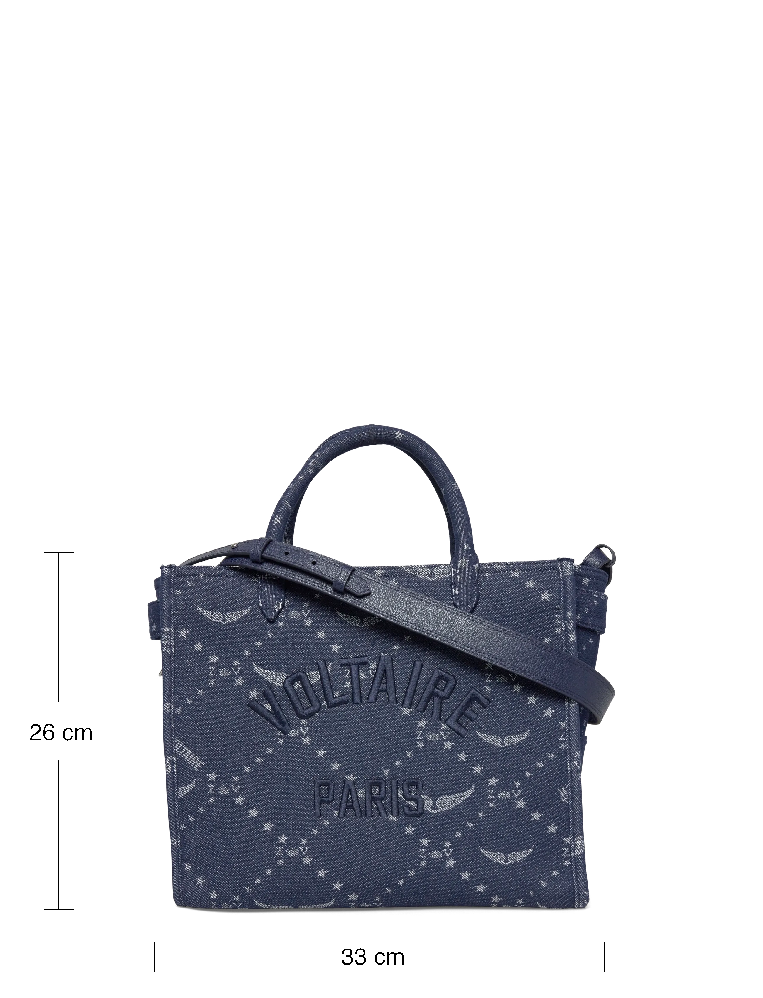 Zadig & Voltaire - ANGEL TOTE DENIM MONOGRAM - tote bags - silent - 3