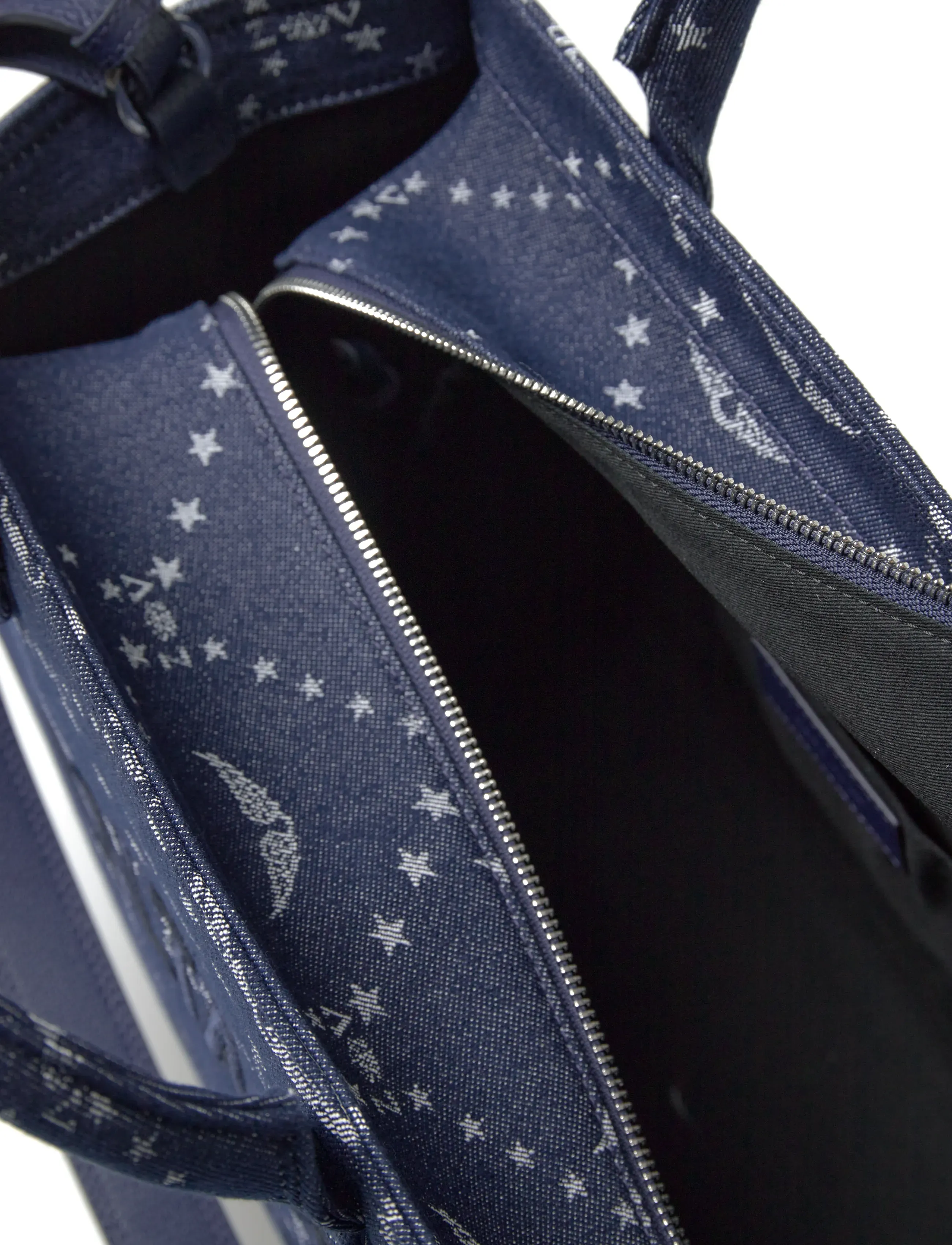 Zadig & Voltaire - ANGEL TOTE DENIM MONOGRAM - tote bags - silent - 4