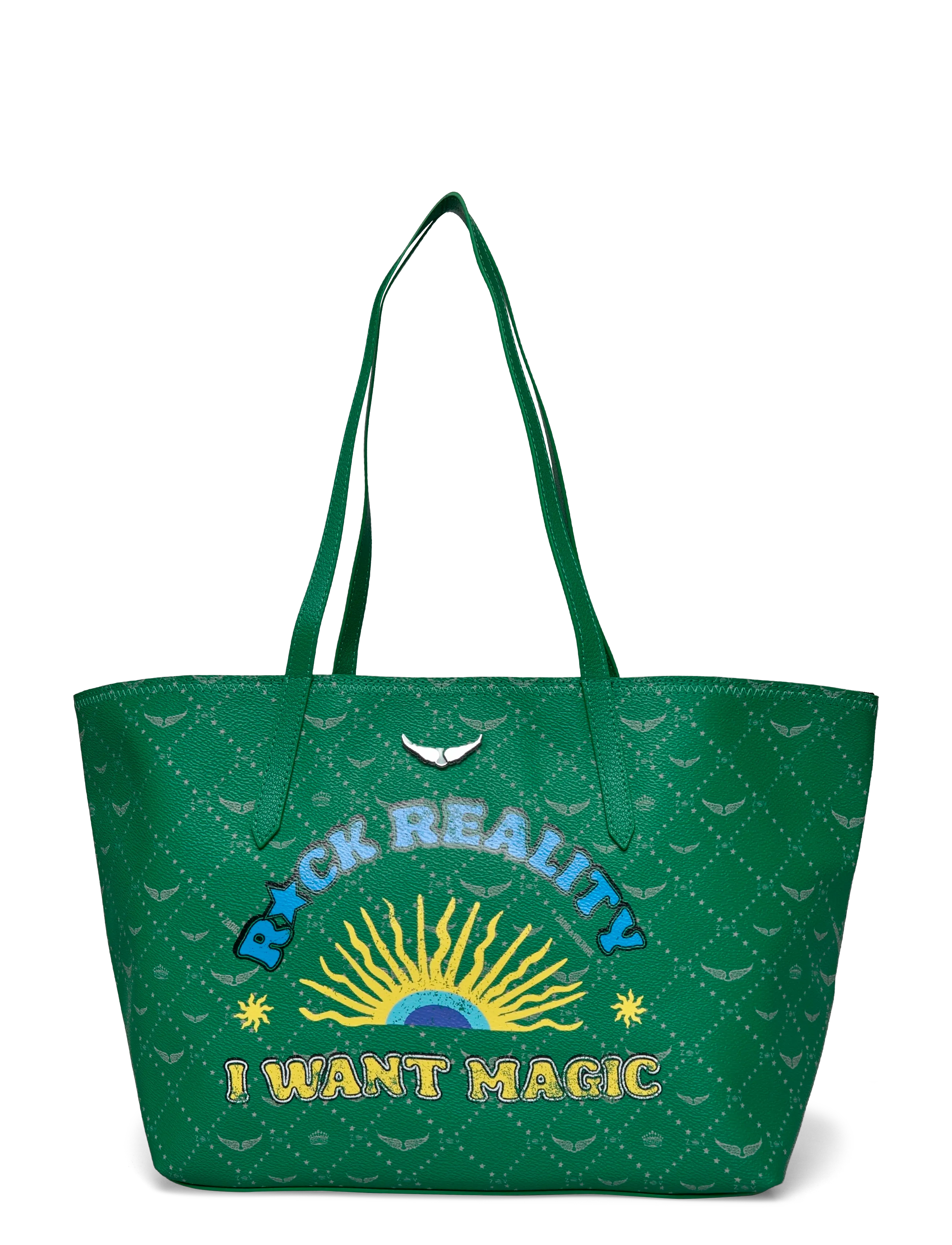 Zadig & Voltaire Z SHOPPER MONOGRAM TAG - Nýkomið - EPIC / green