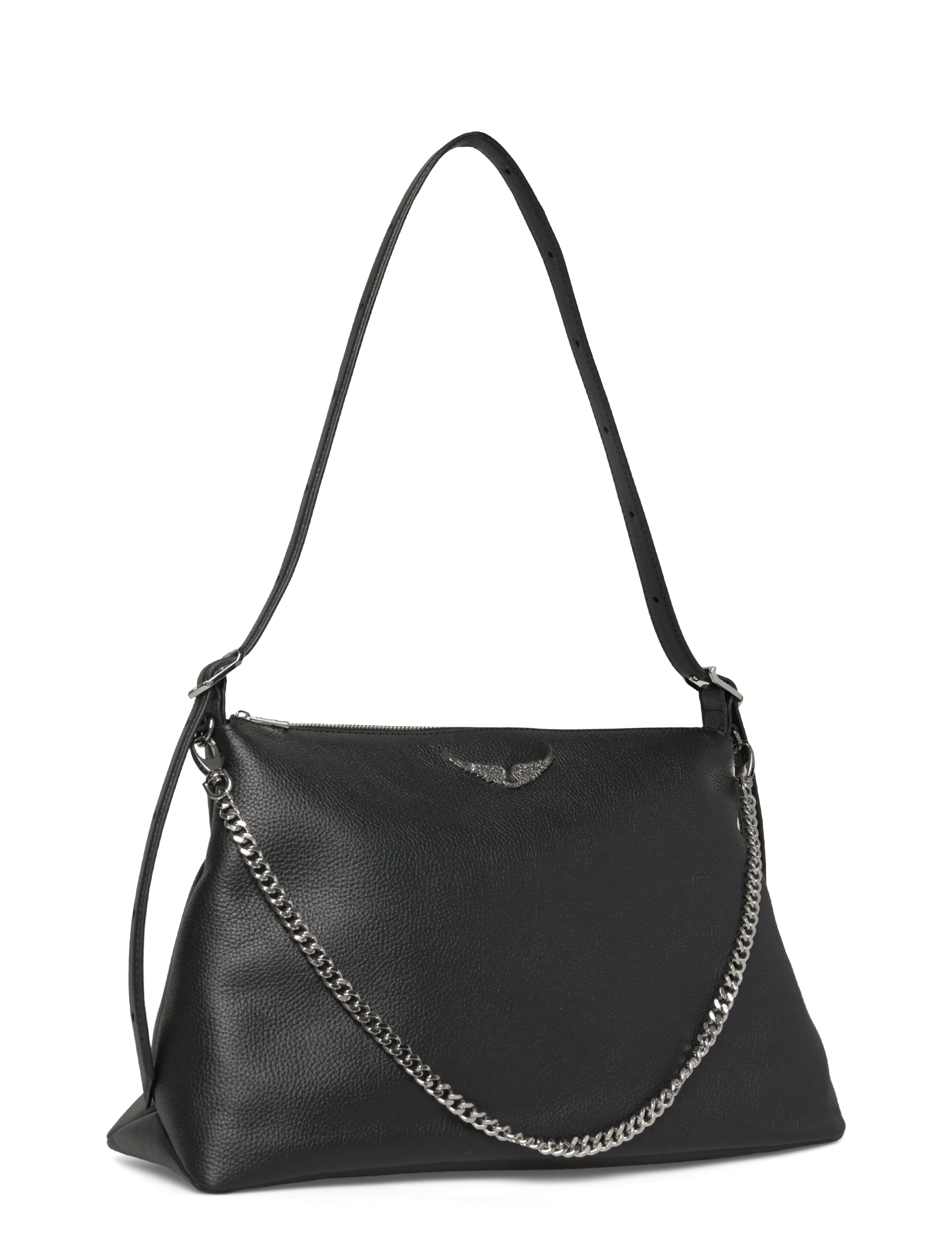 Zadig & Voltaire - JIM GRAINED LEATHER - crossbody kotid - black - 2