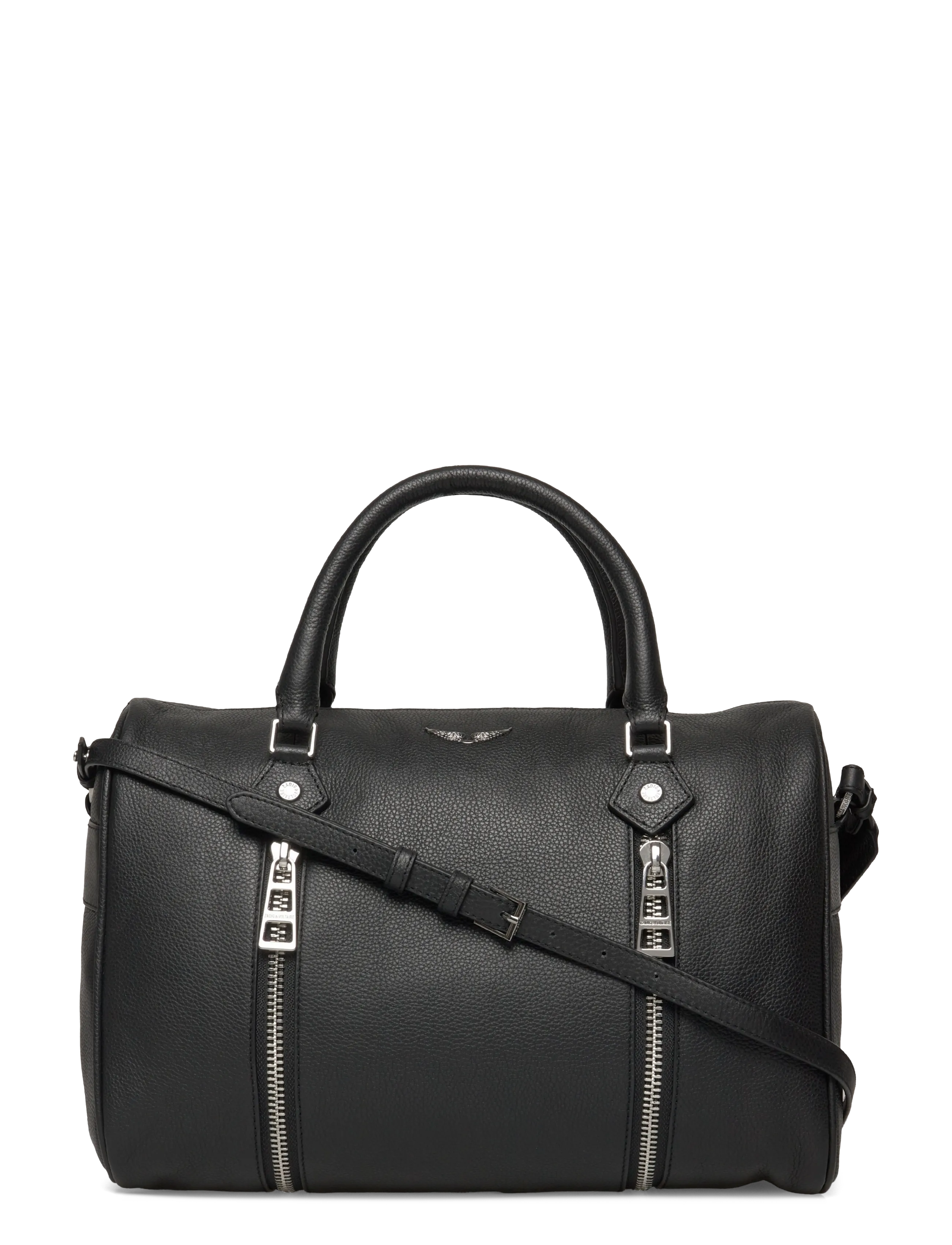 Zadig & Voltaire SUNNY MEDIUM GRAINED LEATHER - Laukut - BLACK / black