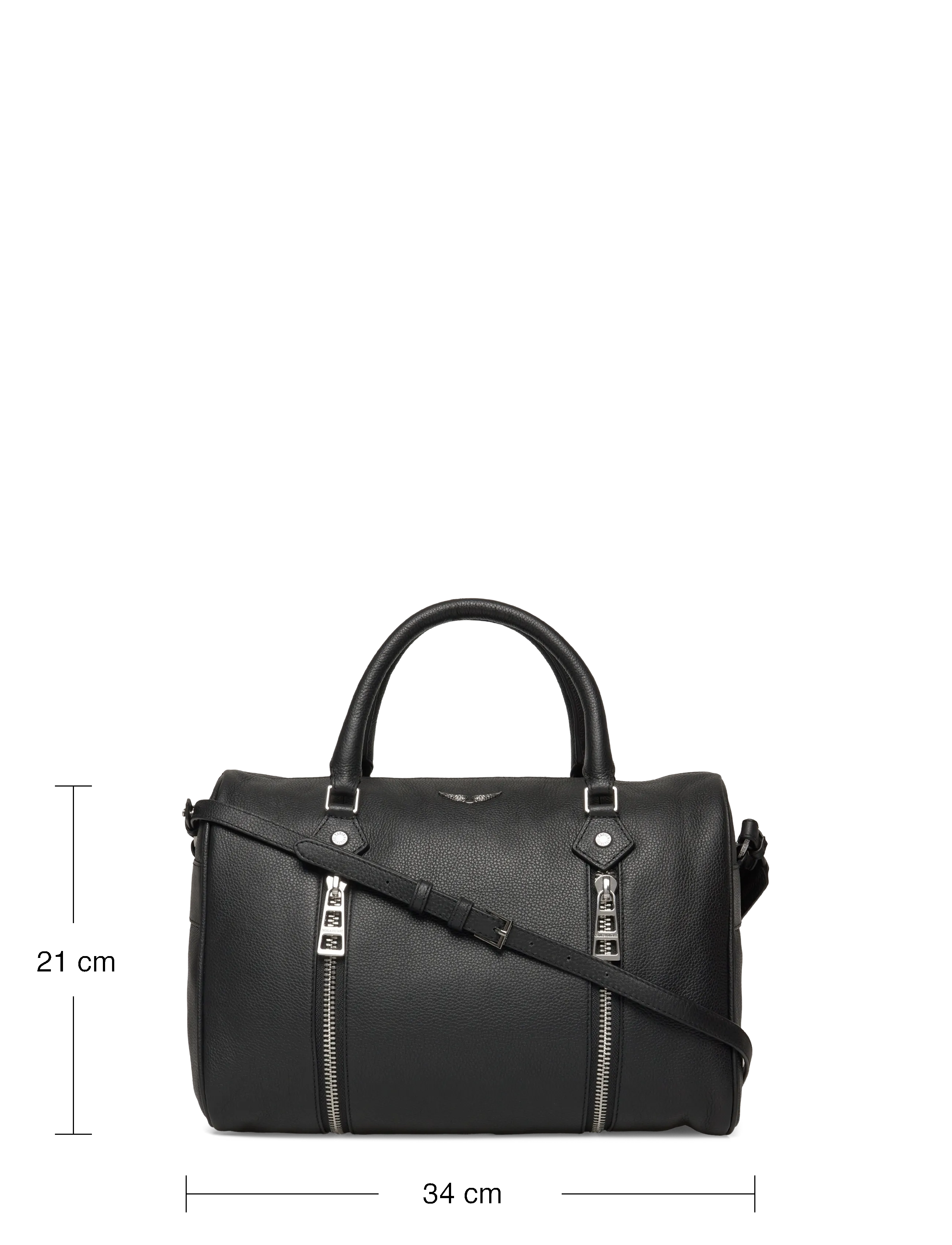 Zadig & Voltaire - SUNNY MEDIUM GRAINED LEATHER - Īpaši notikumi - black - 3