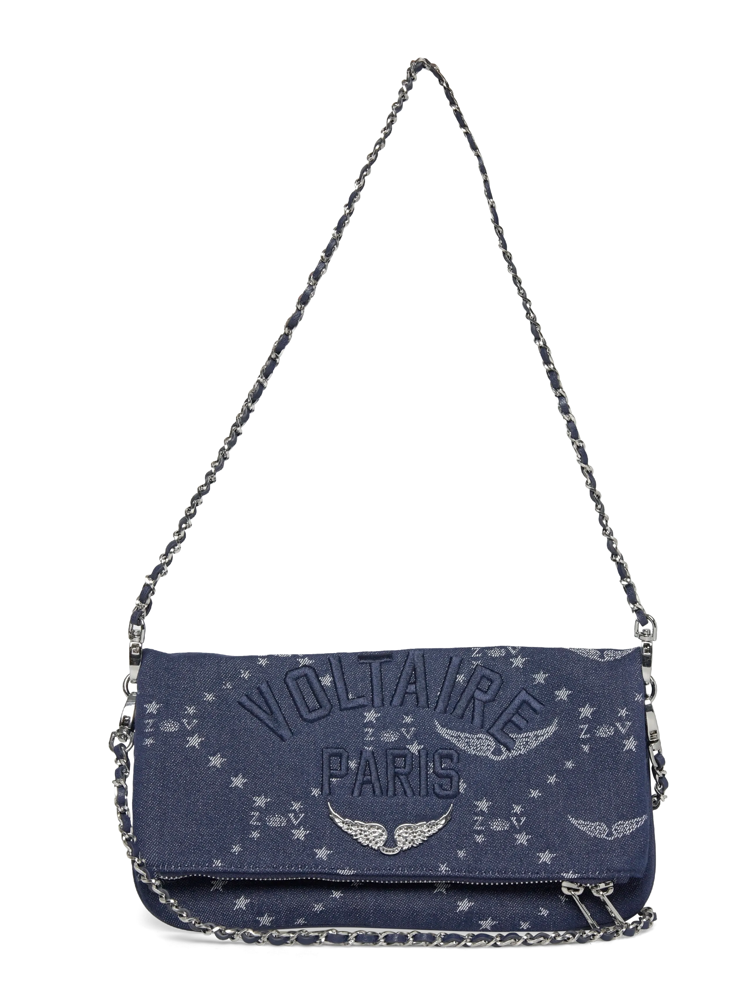 Zadig & Voltaire ROCK DENIM MONOGRAM - Laukut - SILENT / navy