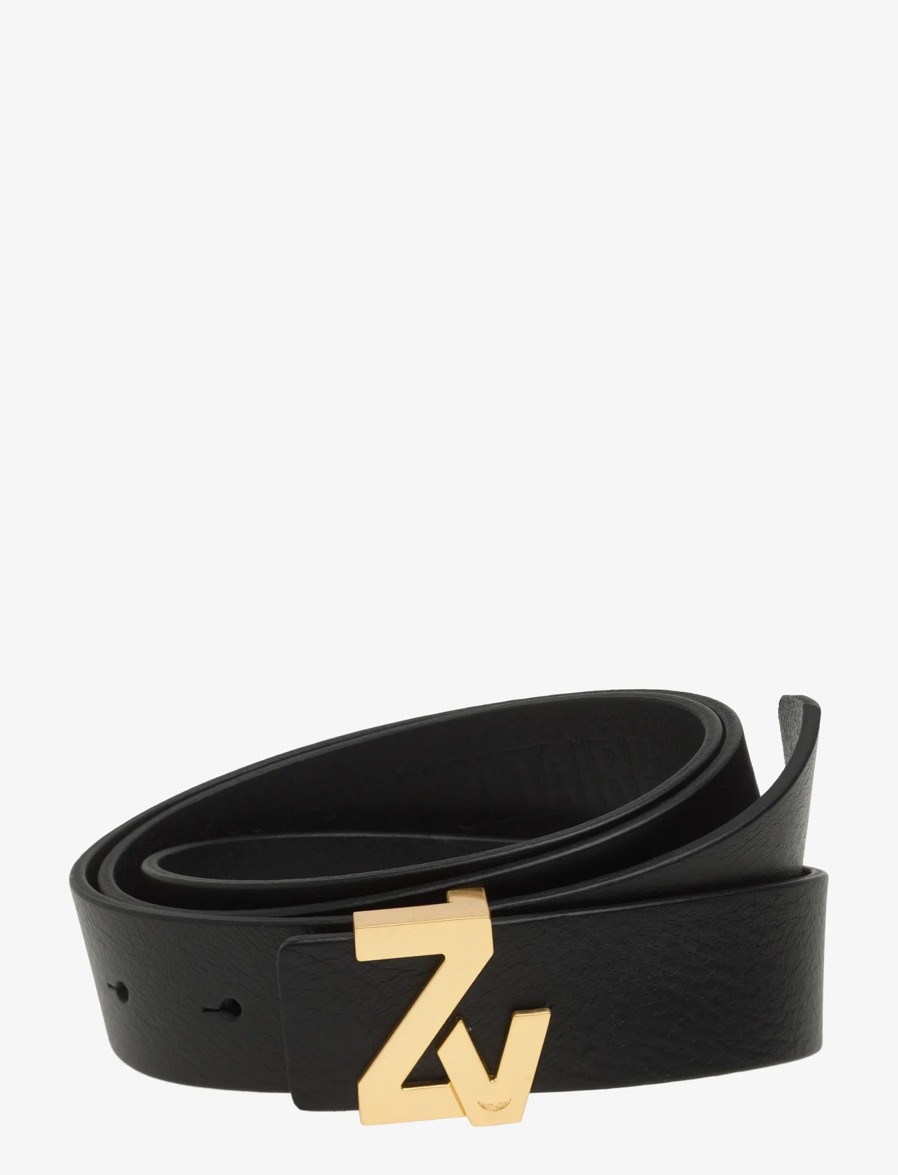 Zadig & Voltaire - ZV INITIALE LA BELT 30MM NATUR - belts - black - 0