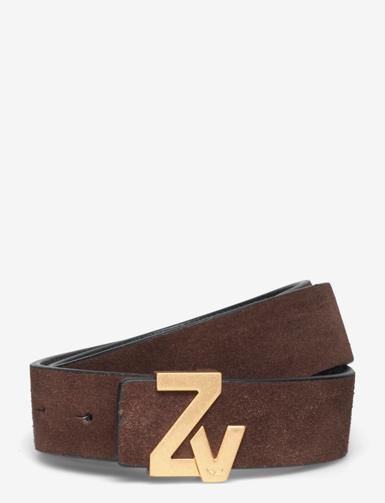 Zadig & Voltaire - ZV INITIALE LA BELT 30MM SUEDE - casual gürtel - wood - 0