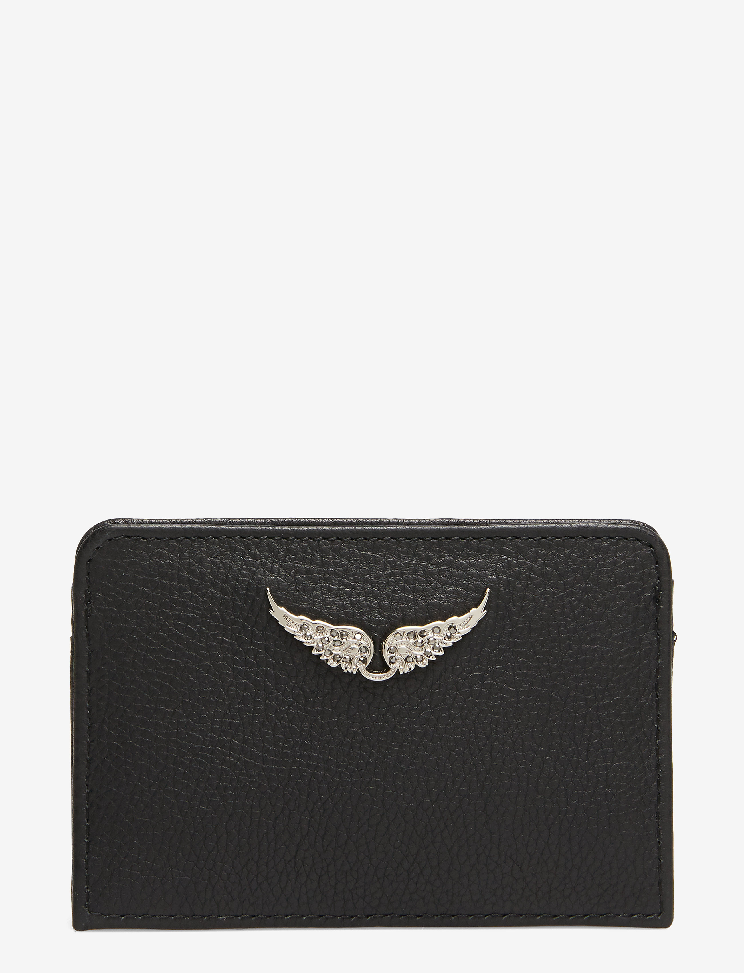 Zadig & Voltaire Zv Pass Grained Leather, One Size, Card Holders Wallets, Schwarz - Holder, Frauen