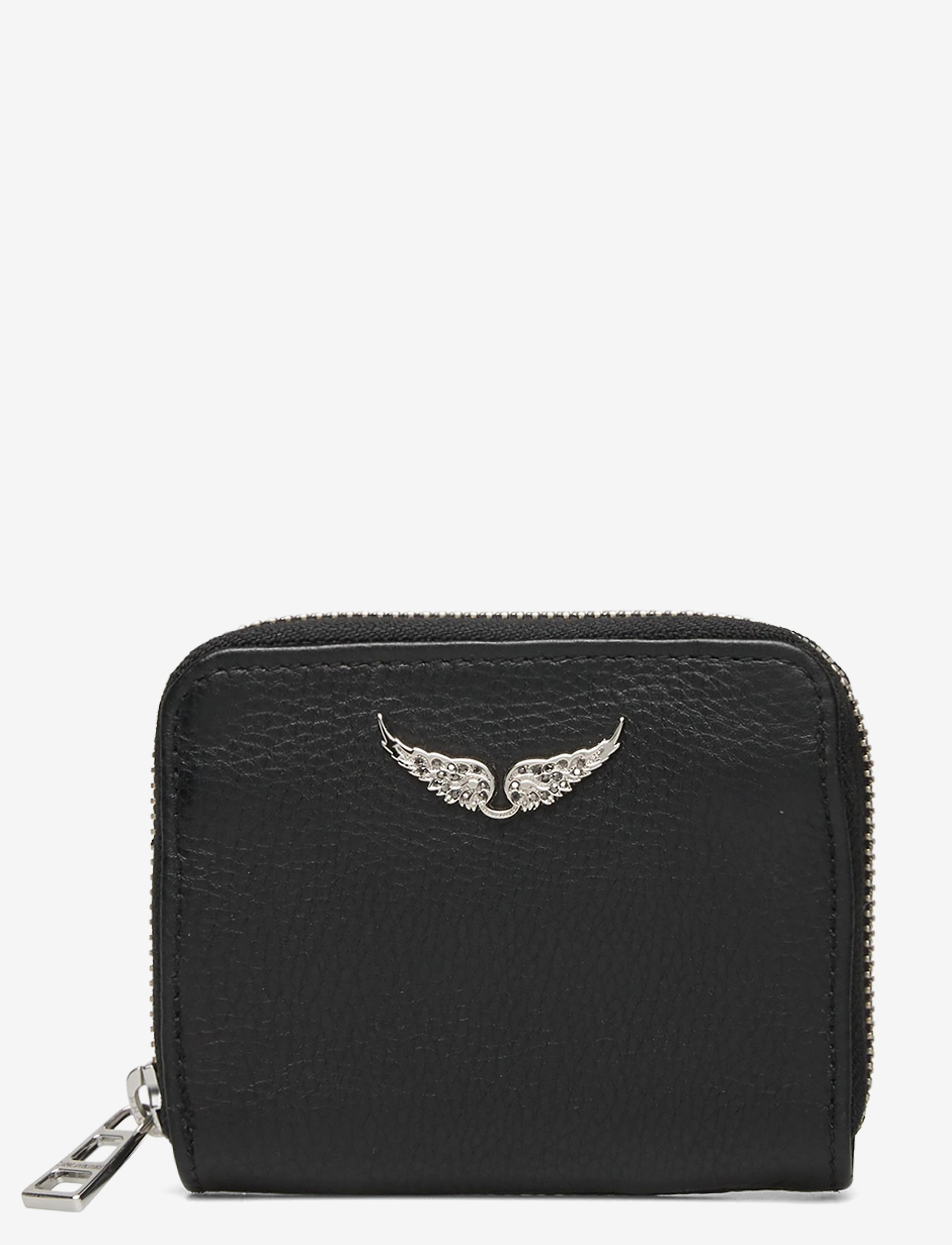 Zadig & Voltaire Mini Zv Grained Leather, One Size, Card Holders Wallets, Schwarz - Frauen