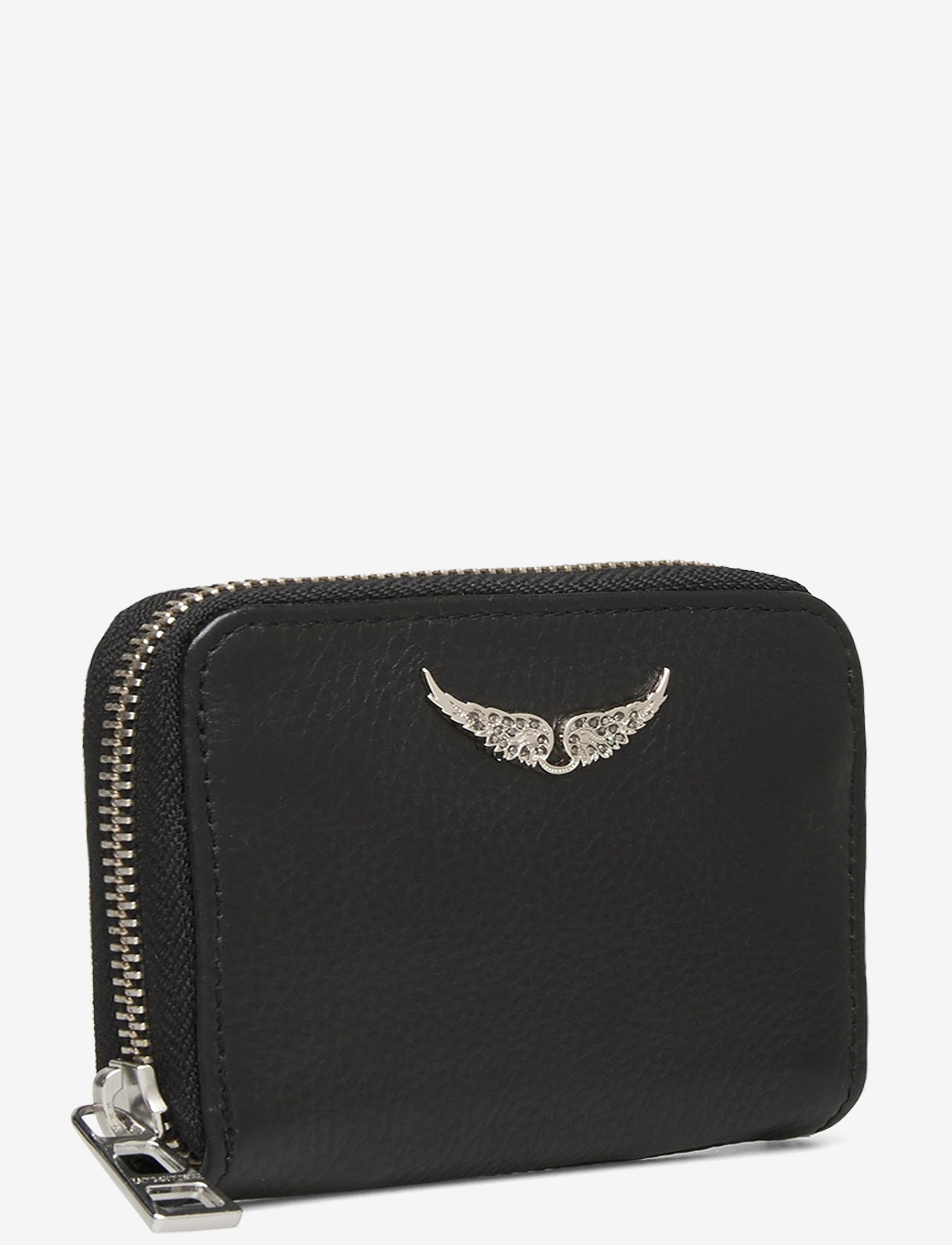 Zadig & Voltaire - MINI ZV GRAINED LEATHER - portemonnaies - black - 2