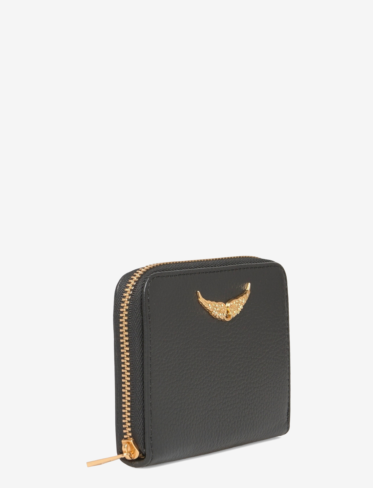 Zadig & Voltaire - MINI ZV GRAINED LEATHER - portemonnaies - noir gold - 2