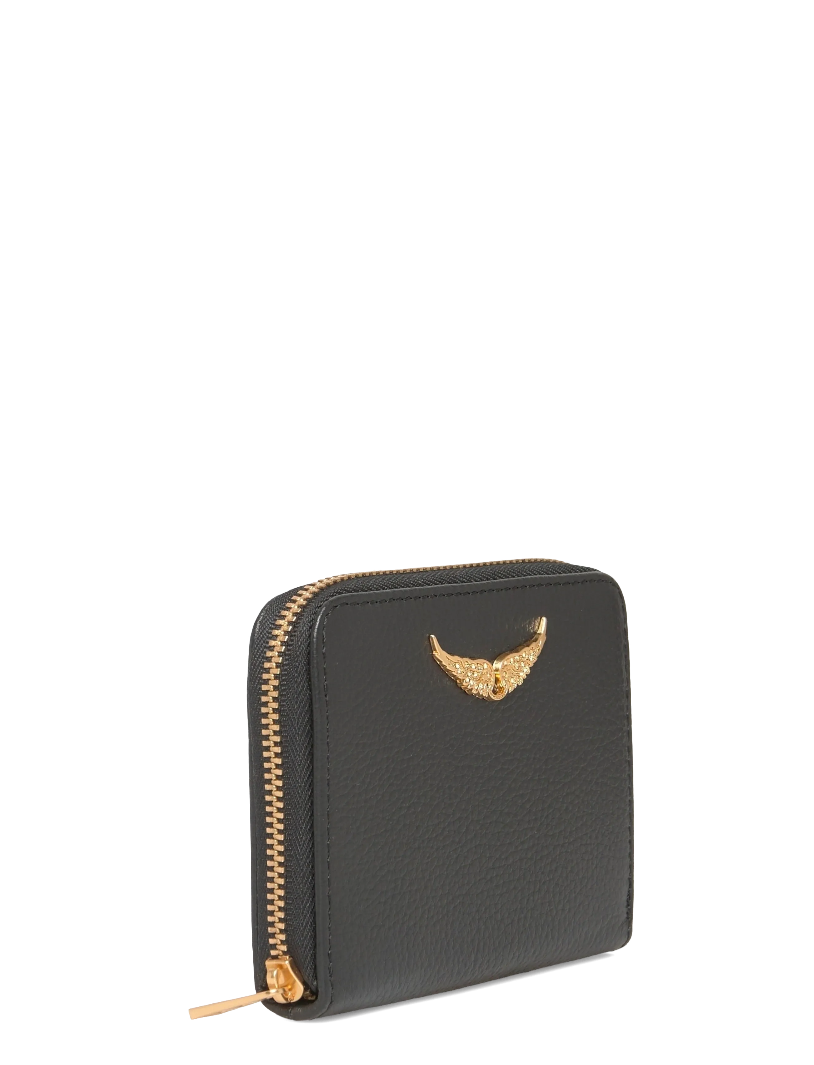 Zadig & Voltaire - MINI ZV GRAINED LEATHER - käekotid - noir gold - 2