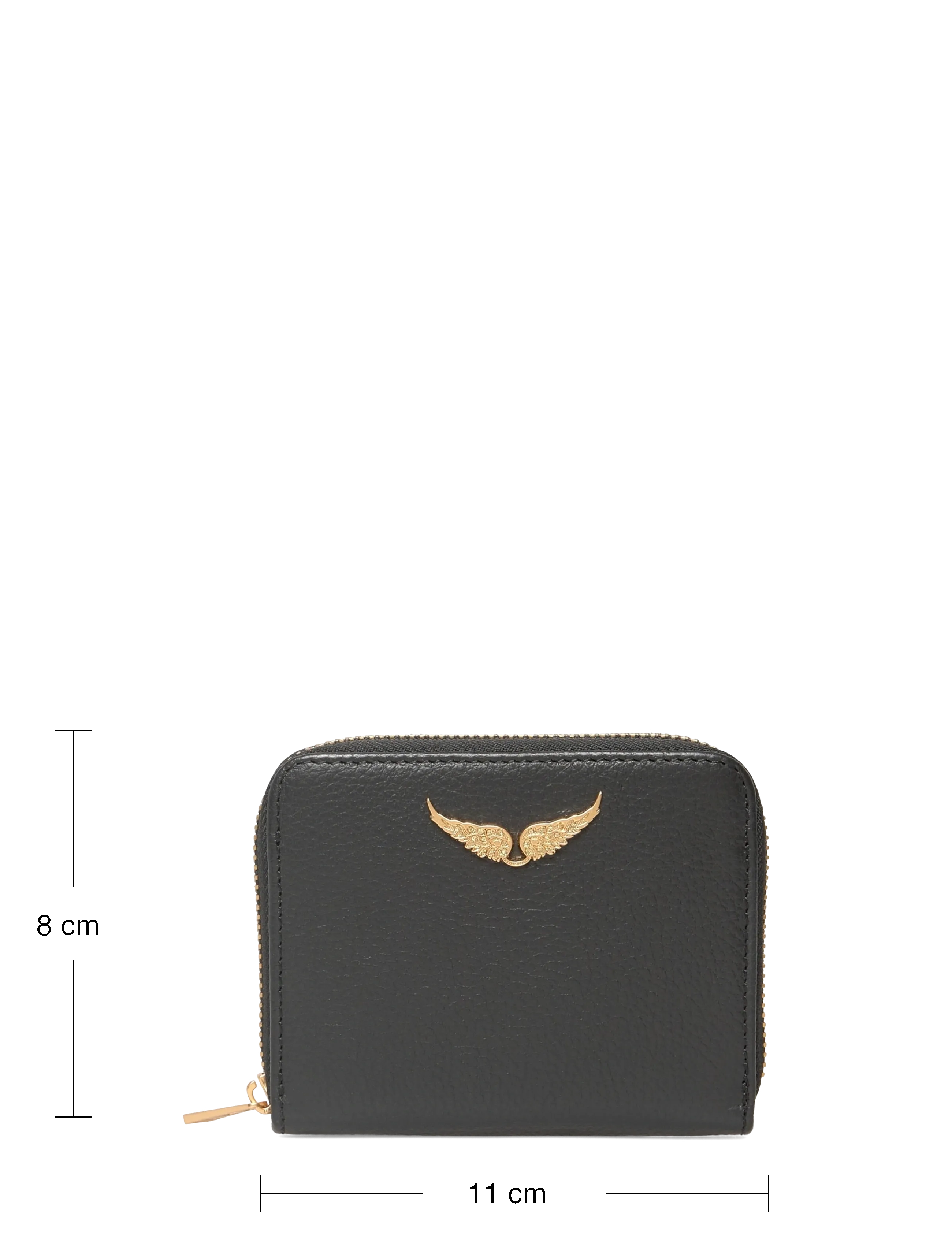 Zadig & Voltaire - MINI ZV GRAINED LEATHER - käekotid - noir gold - 3
