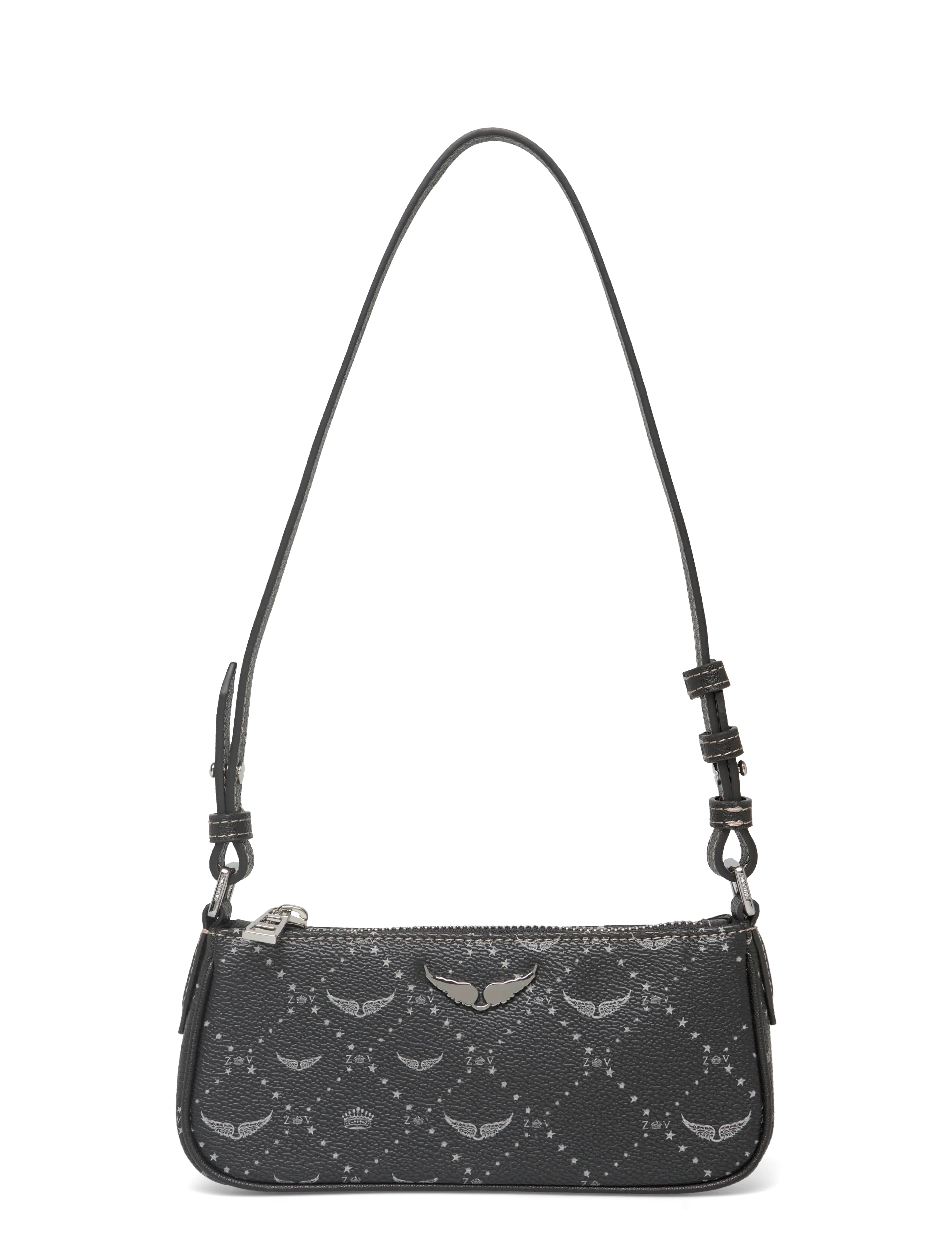 Zadig & Voltaire Z POCKET MONOGRAM - Väskor - BLACK / black