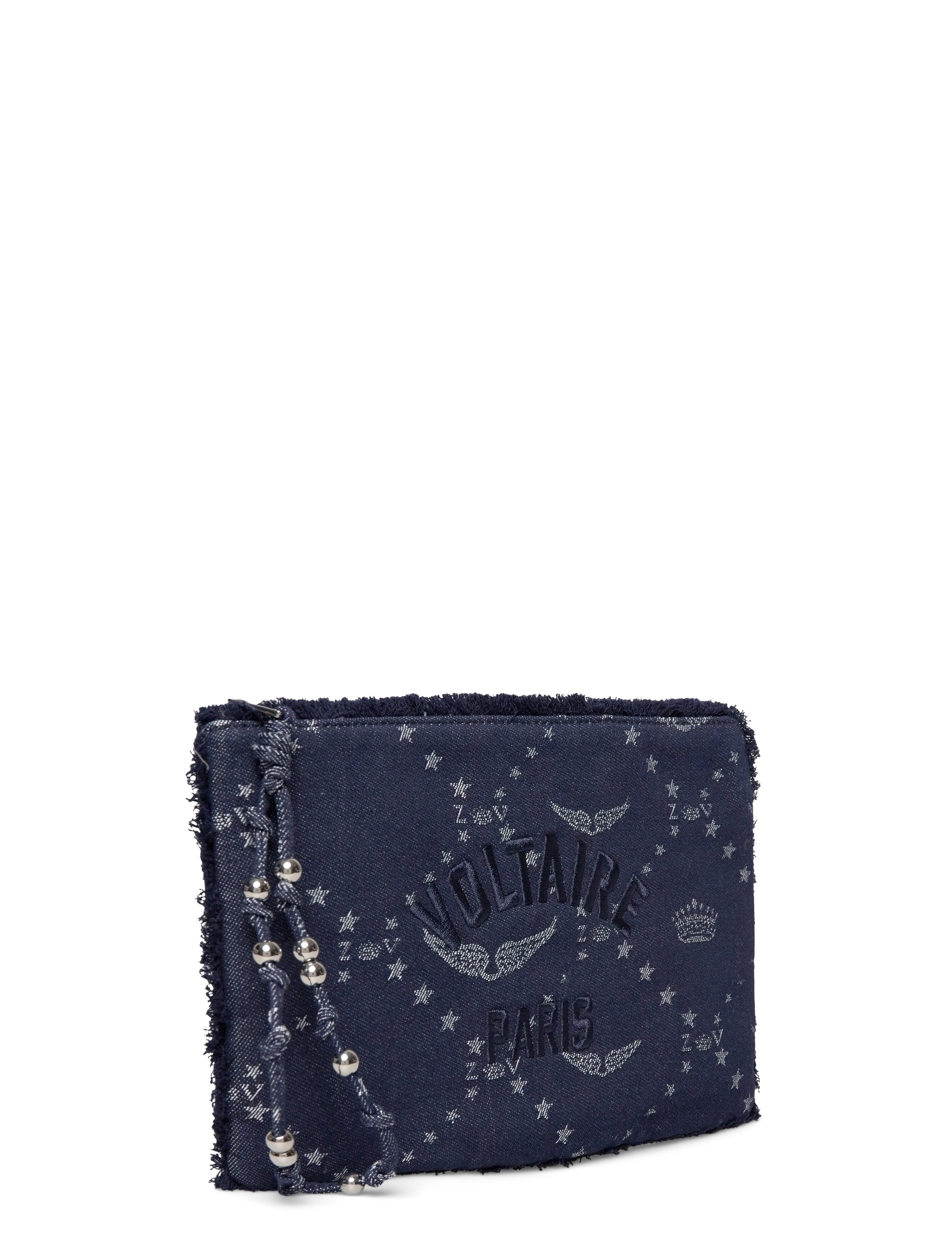 Zadig & Voltaire - ANGEL POUCH DENIM MONOGRAM - teatrikotid - silent - 2