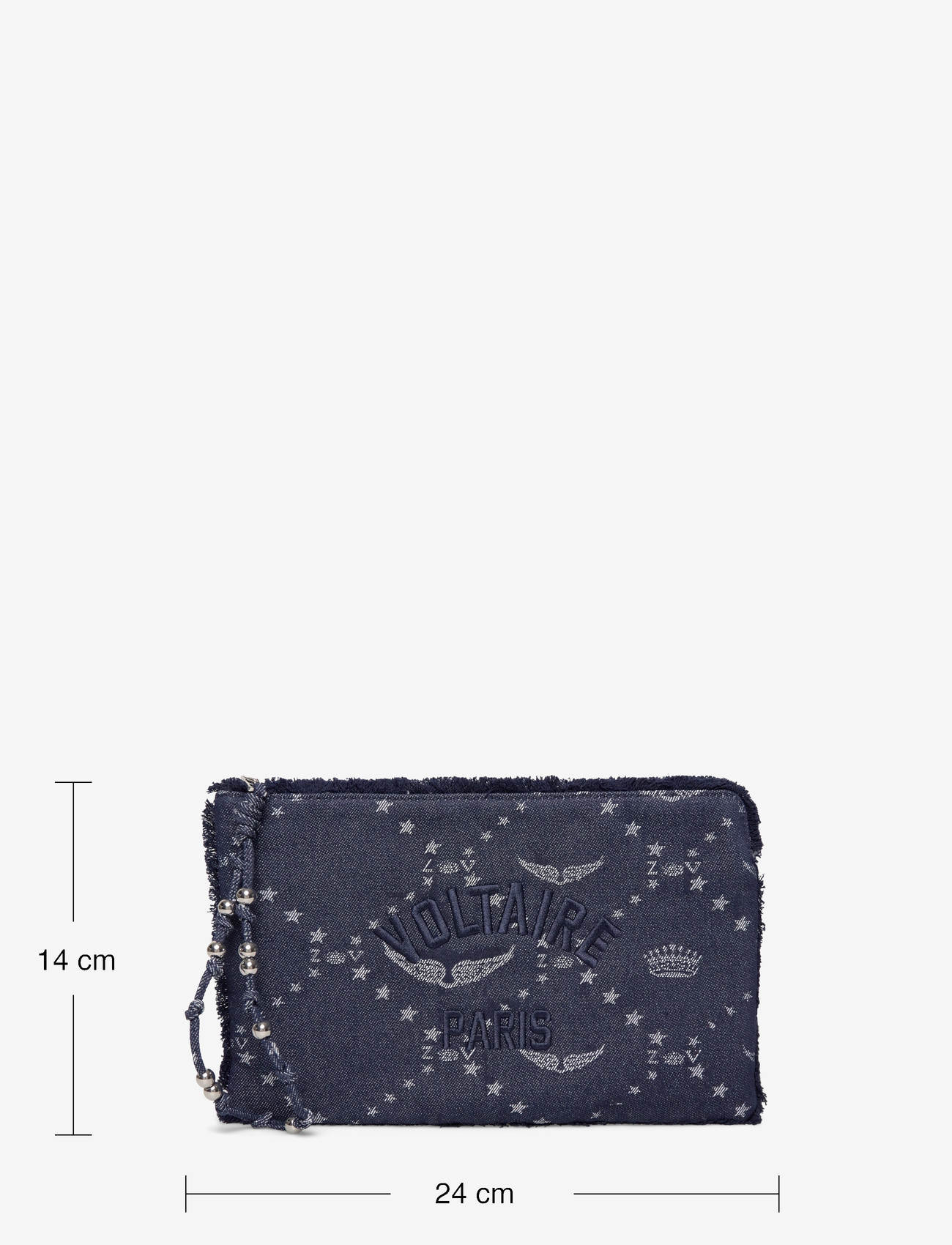 Zadig & Voltaire - ANGEL POUCH DENIM MONOGRAM - besondere anlässe - silent - 3