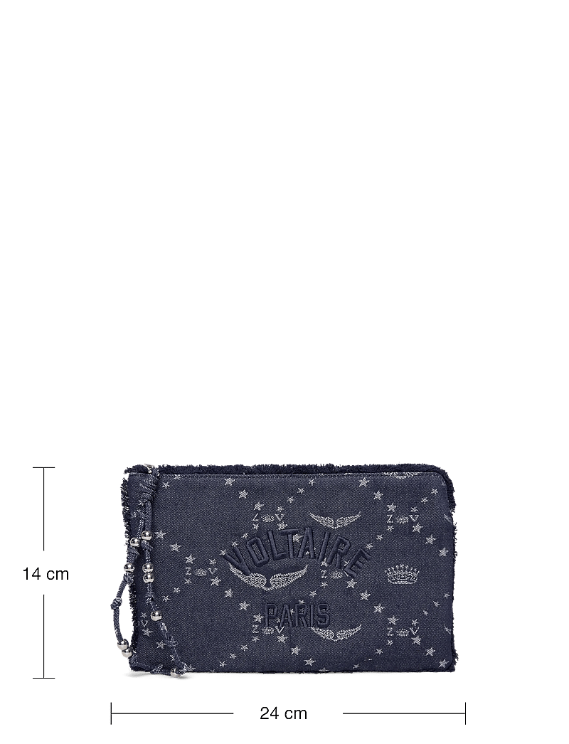 Zadig & Voltaire - ANGEL POUCH DENIM MONOGRAM - besondere anlässe - silent - 3