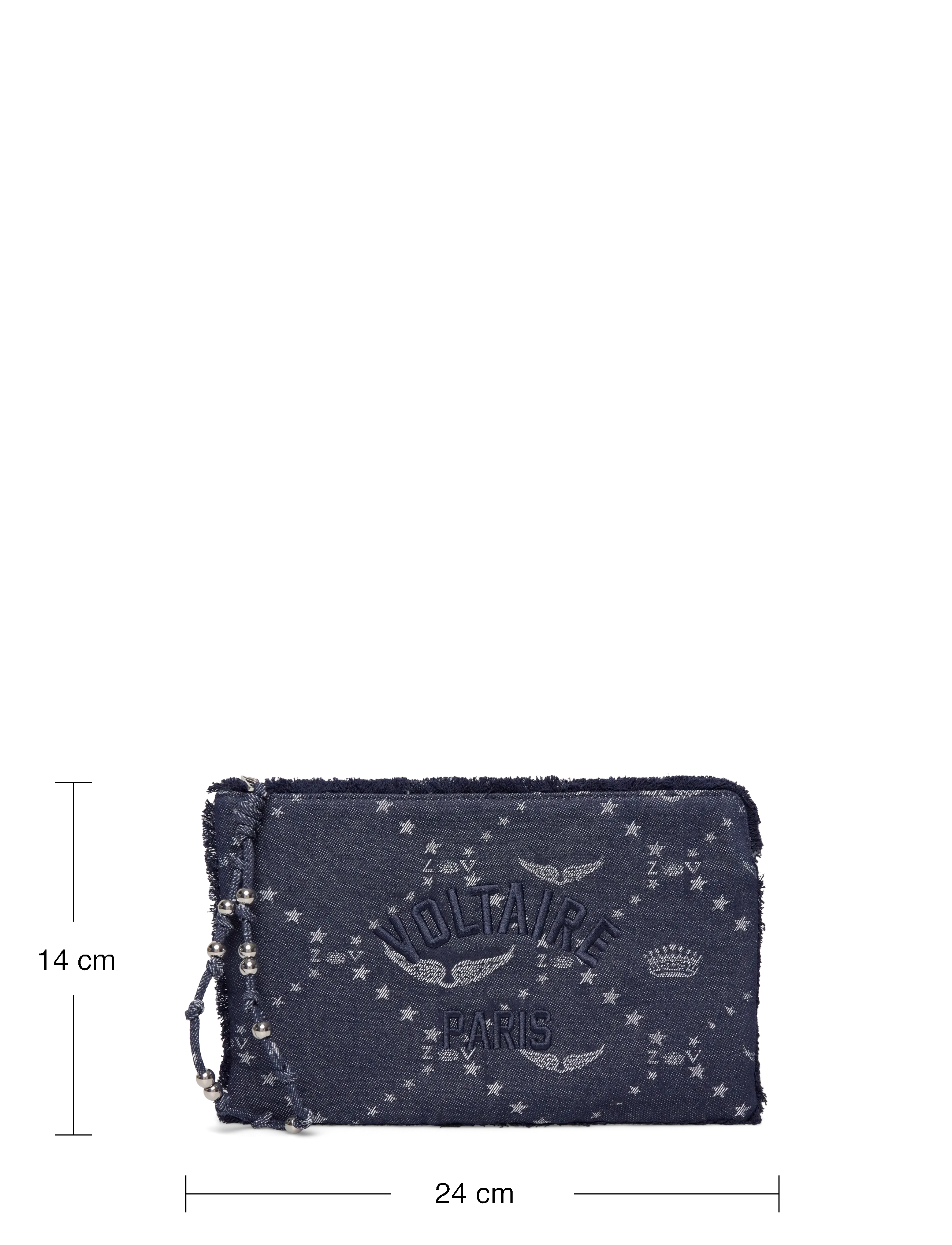 Zadig & Voltaire - ANGEL POUCH DENIM MONOGRAM - teatrikotid - silent - 3