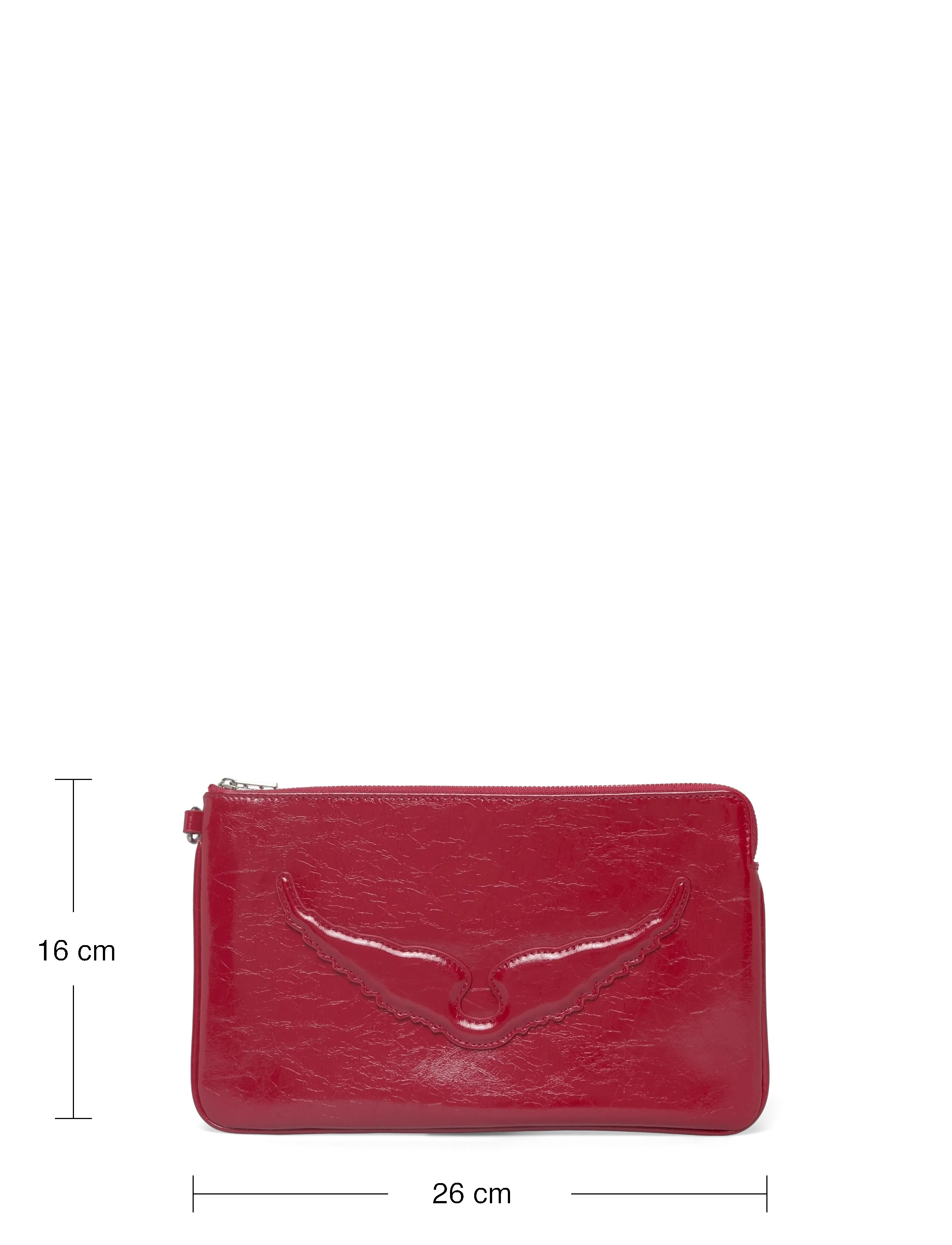 Zadig & Voltaire - ANGEL POUCH WRINKLED PATENT - særlige begivenheder - power - 3