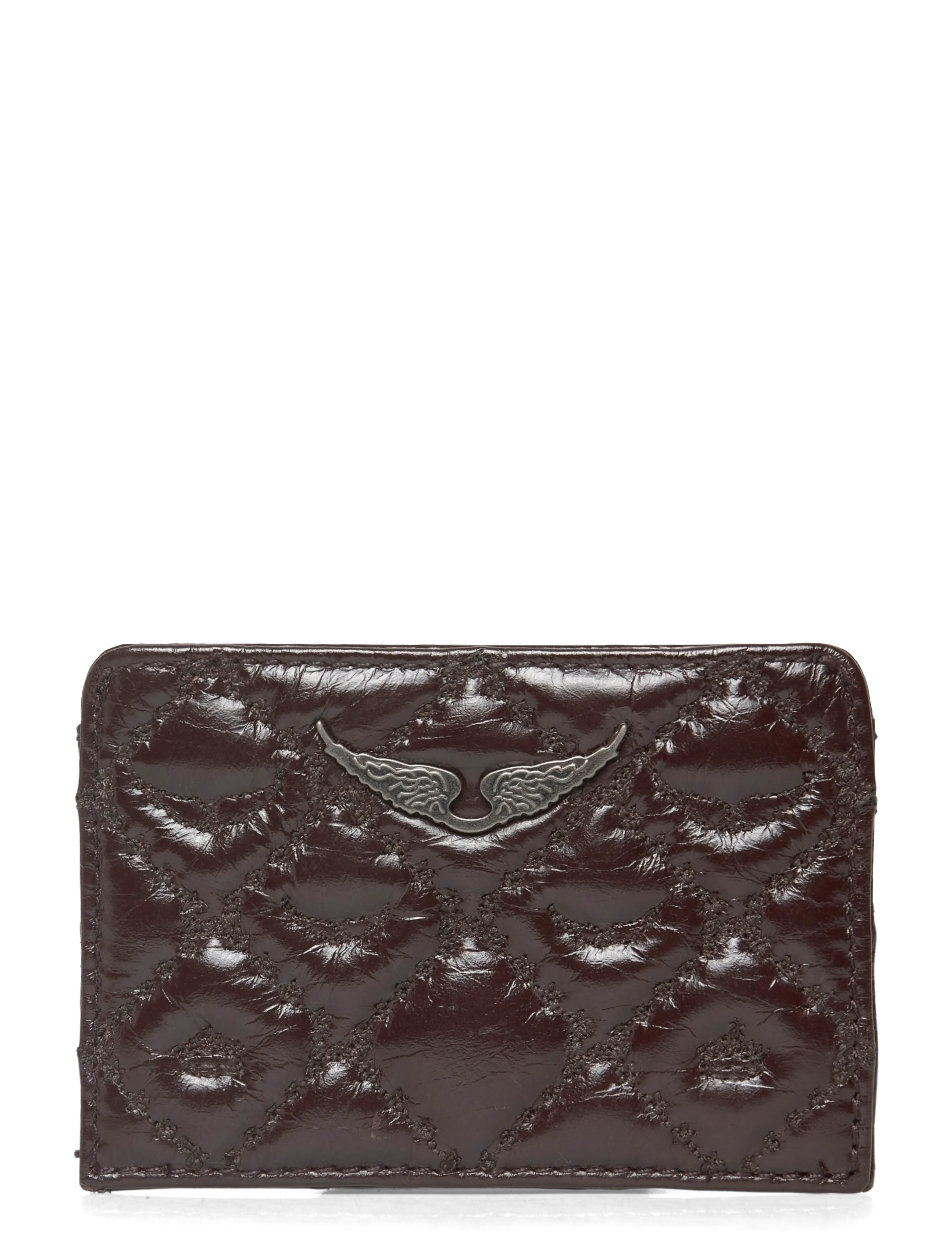 Zadig & Voltaire Zv Pass Vintage Monogram, One Size, Brown, Kortholdere Og Punge > Kortholder, Dame