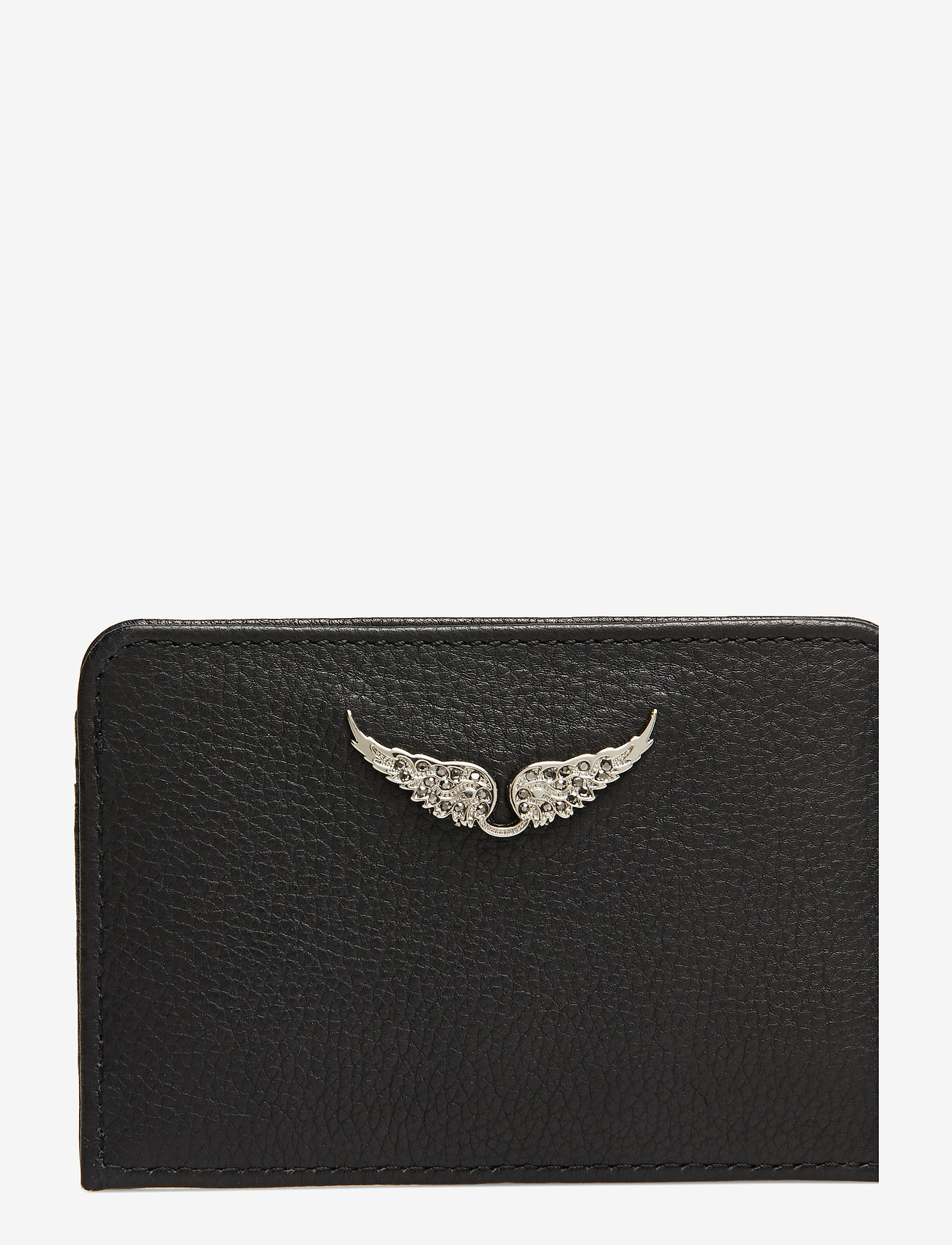 Zadig & Voltaire - ZV PASS GRAINED LEATHER - plånböcker - black - 3