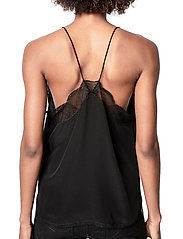 Zadig & Voltaire - CHRISTY CDC PERM - sleeveless blouses - black - 4