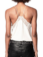 Zadig & Voltaire - CHRISTY CDC PERM - sleeveless blouses - ecru - 4