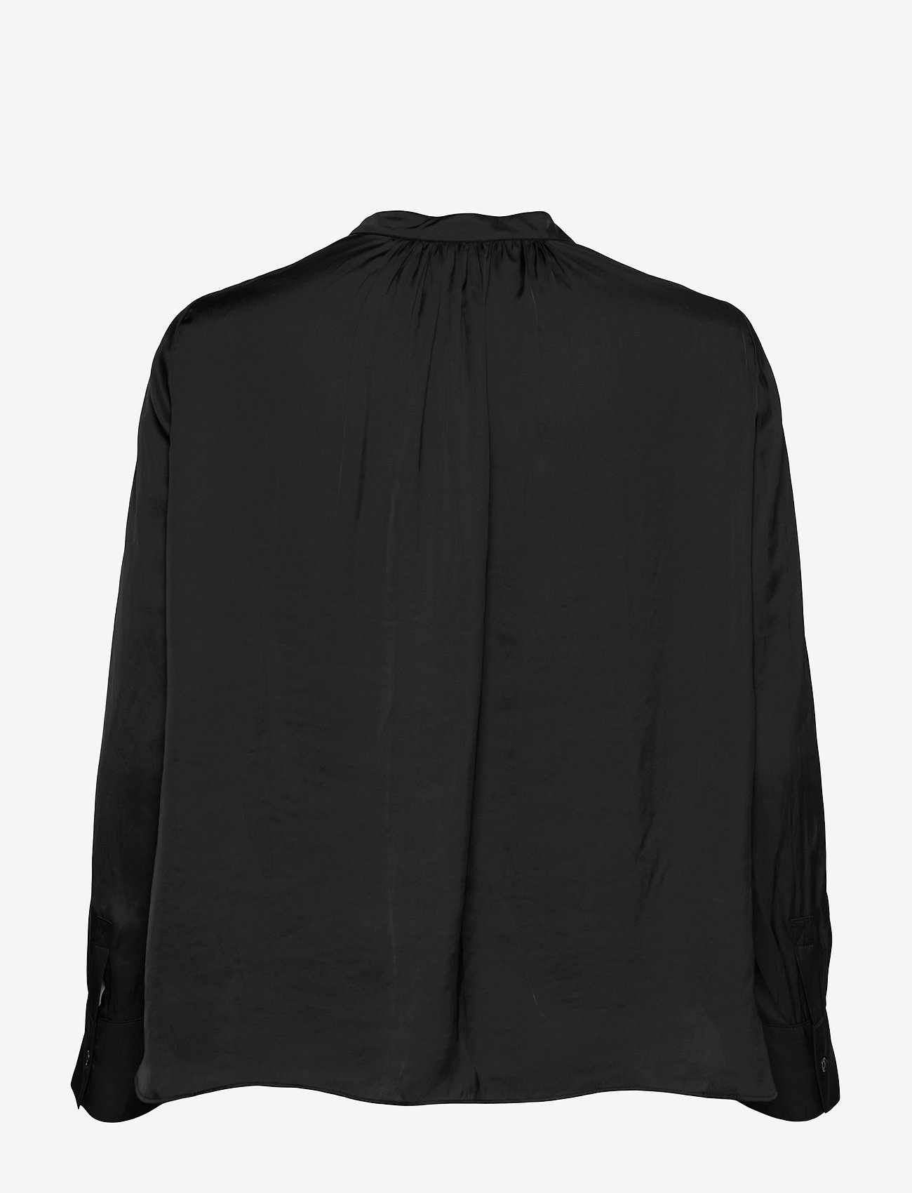 Zadig & Voltaire - TINK SATIN PERM - long-sleeved blouses - black - 1