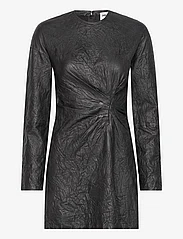 Zadig & Voltaire - RIXINA CUIR FROISSE - korte jurken - noir - 0