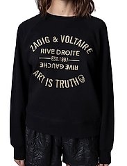Zadig & Voltaire - UPPER BLASON BRODE - sportiska stila džemperi - black - 2