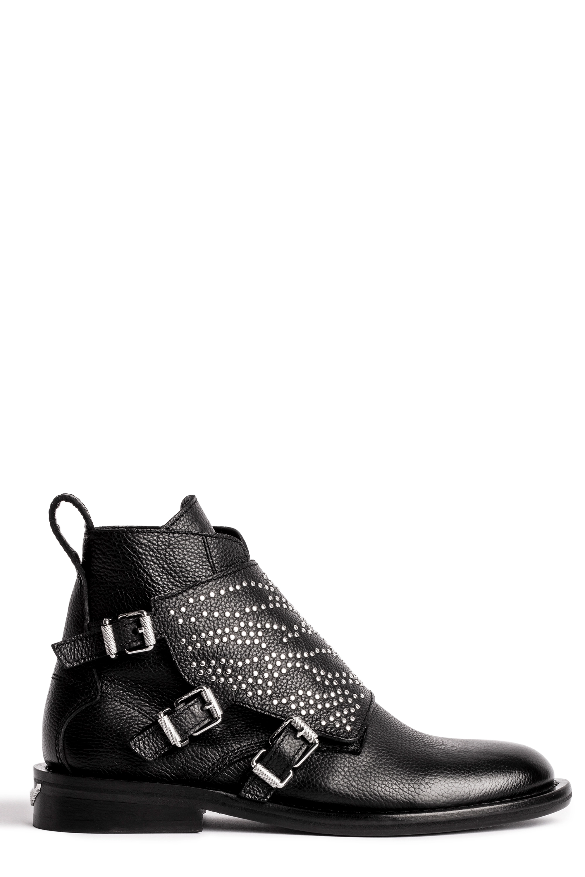 Zadig & Voltaire - LAUREEN SMOOTH CALFSKIN + FLAP - black - 5