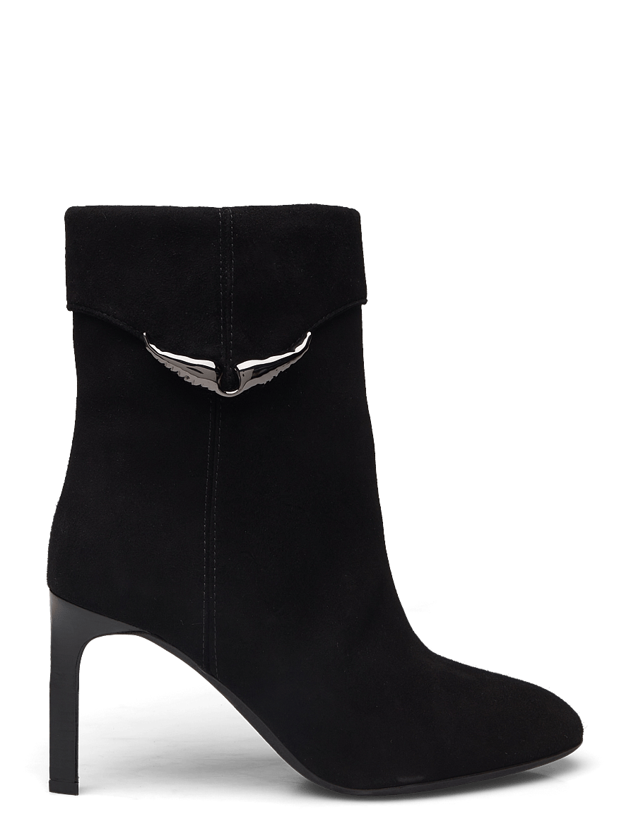 Zadig & Voltaire - ETERNAL BOOTS GOAT SUEDE - støvletter - noir - 1