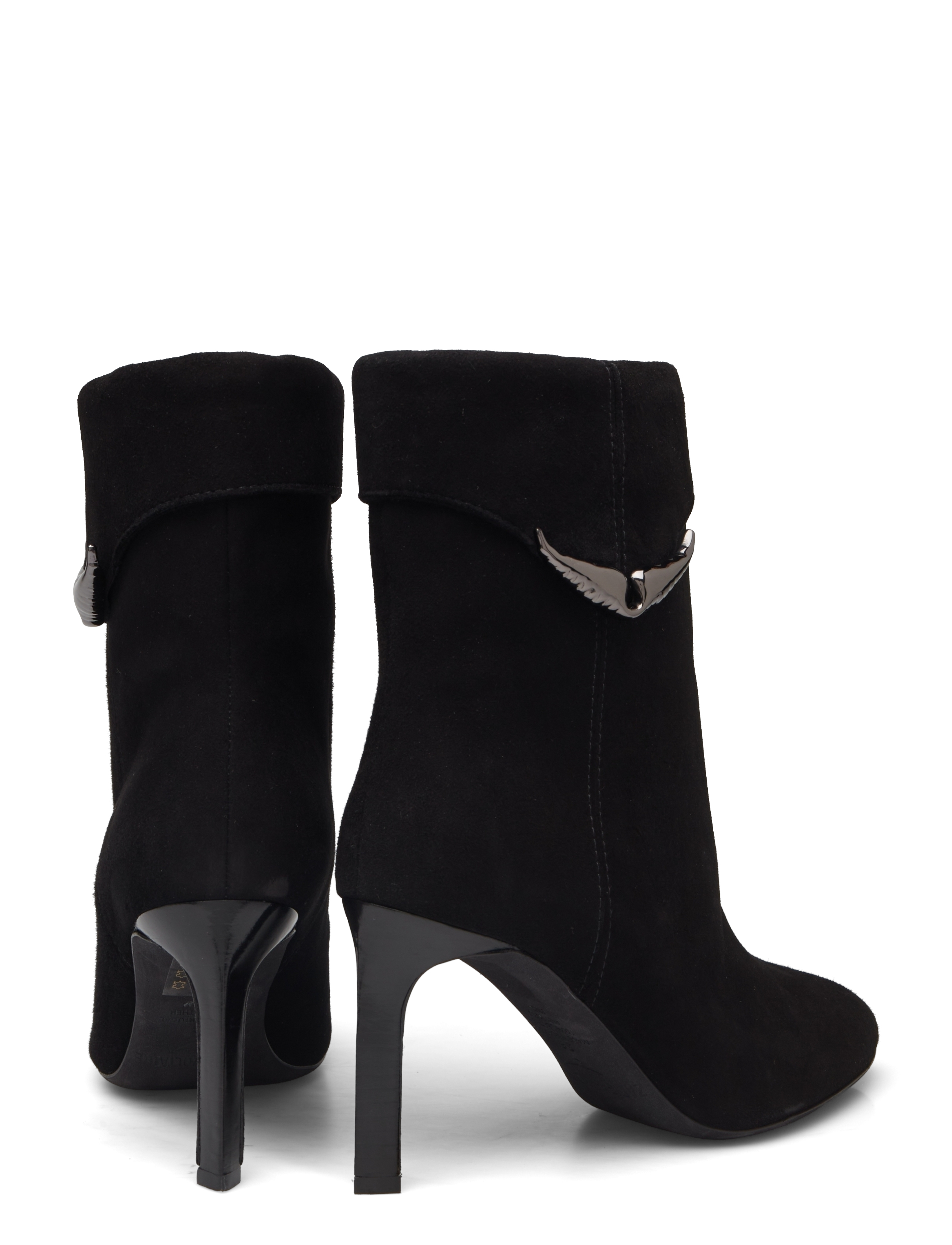 Zadig & Voltaire - ETERNAL BOOTS GOAT SUEDE - stiefeletten mit absatz - noir - 4