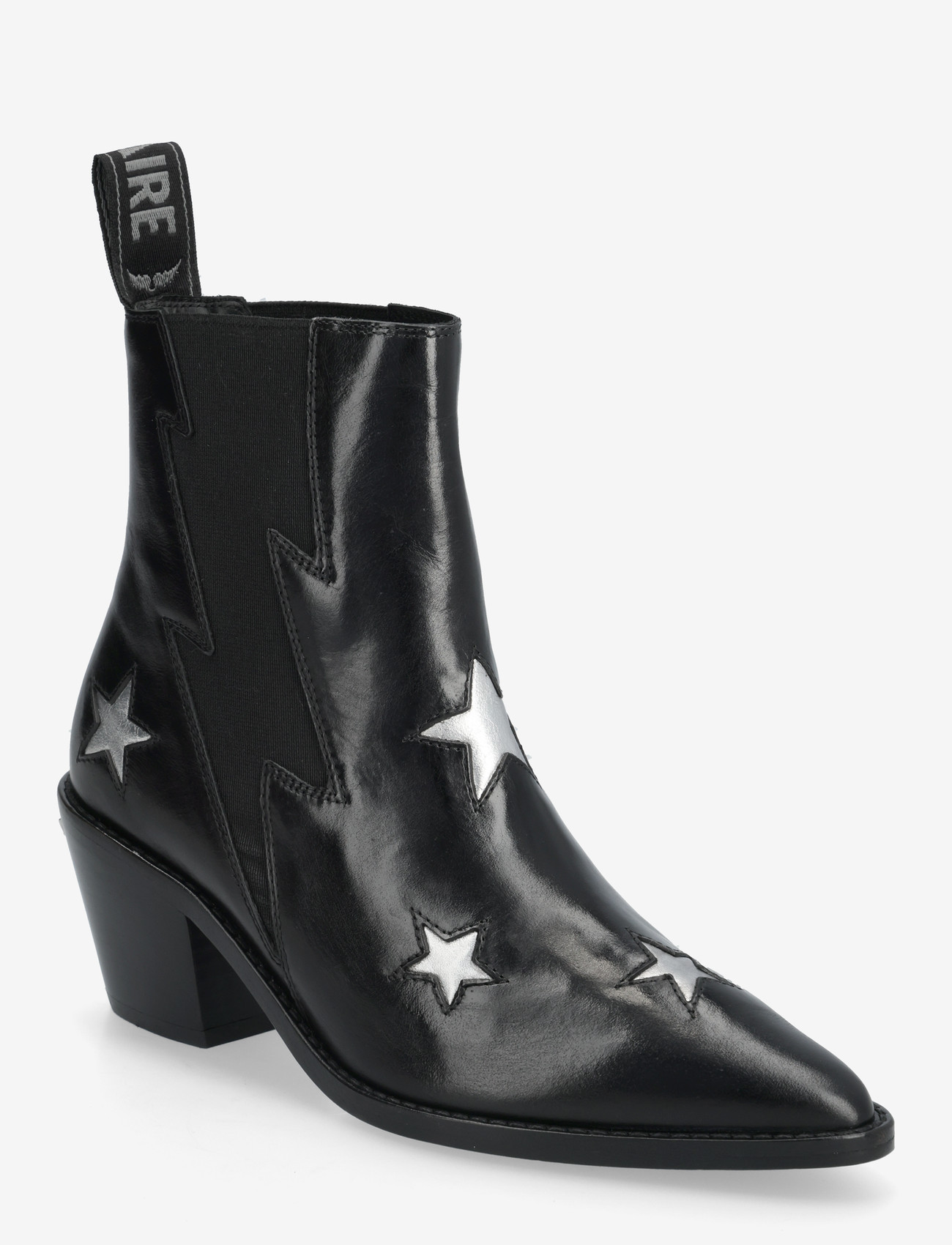 Zadig & Voltaire - TYLER STARS VINTAGE PATENT - stövletter - black - 0