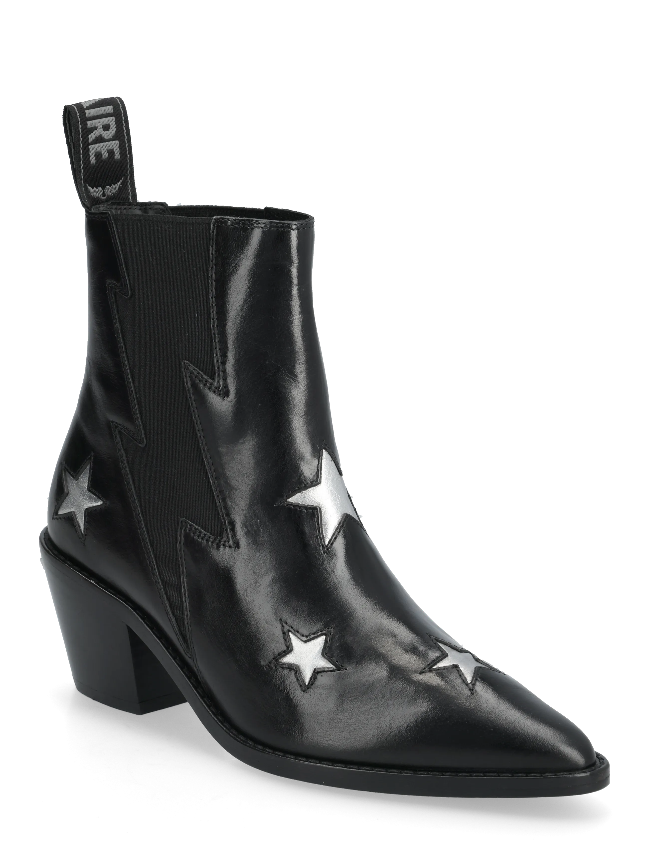 Zadig & Voltaire TYLER STARS VINTAGE PATENT - Transitional Layering - BLACK / black