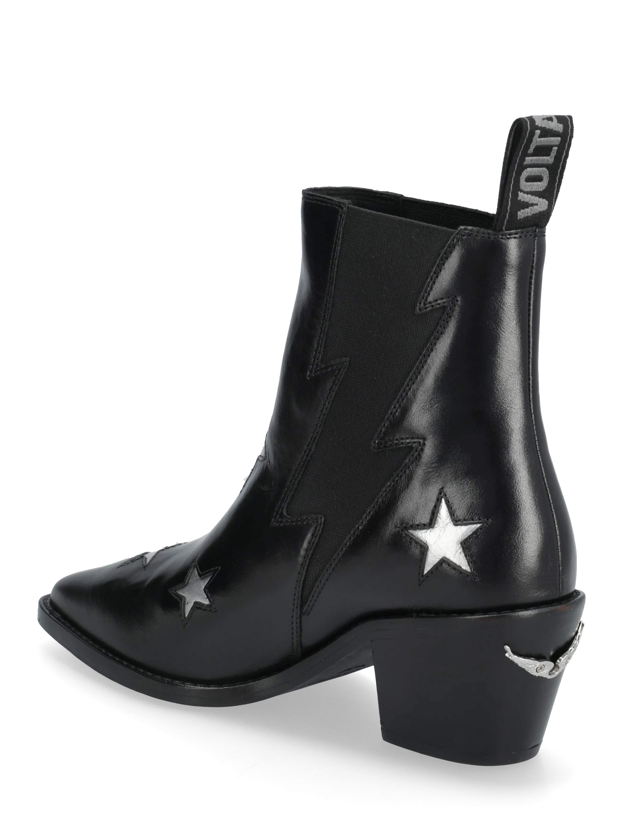 Zadig & Voltaire - TYLER STARS VINTAGE PATENT - stiefeletten mit absatz - black - 2
