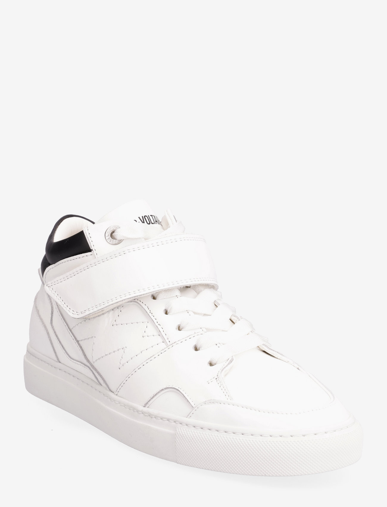 Zadig & Voltaire - MID FLASH SMOOTH CALFSKIN - lage sneakers - white - 0