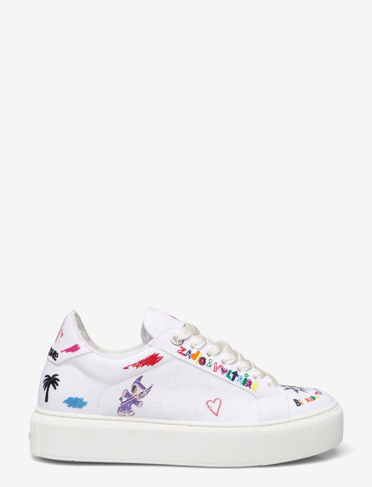 Zadig & Voltaire - LA FLASH CHUNKY CANVAS HUMBERT - chunky sneaker - blanc - 1