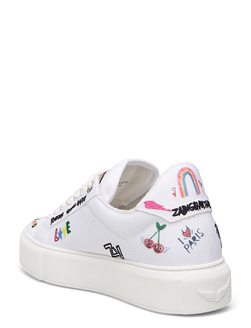 Zadig & Voltaire - LA FLASH CHUNKY CANVAS HUMBERT - blanc - 2