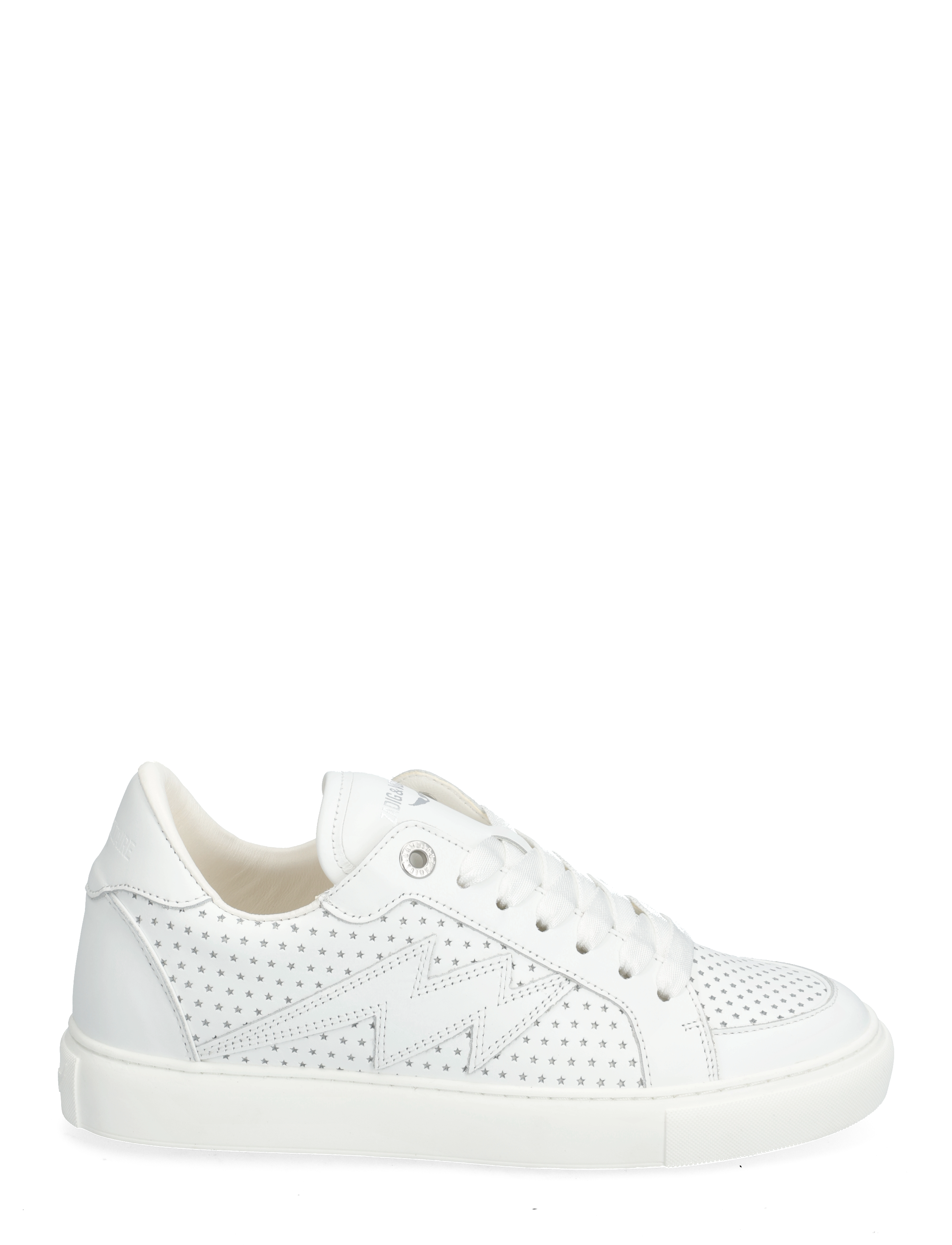Zadig & Voltaire - LA FLASH SMOOTH CALFSKIN PERFO - blanc - 1