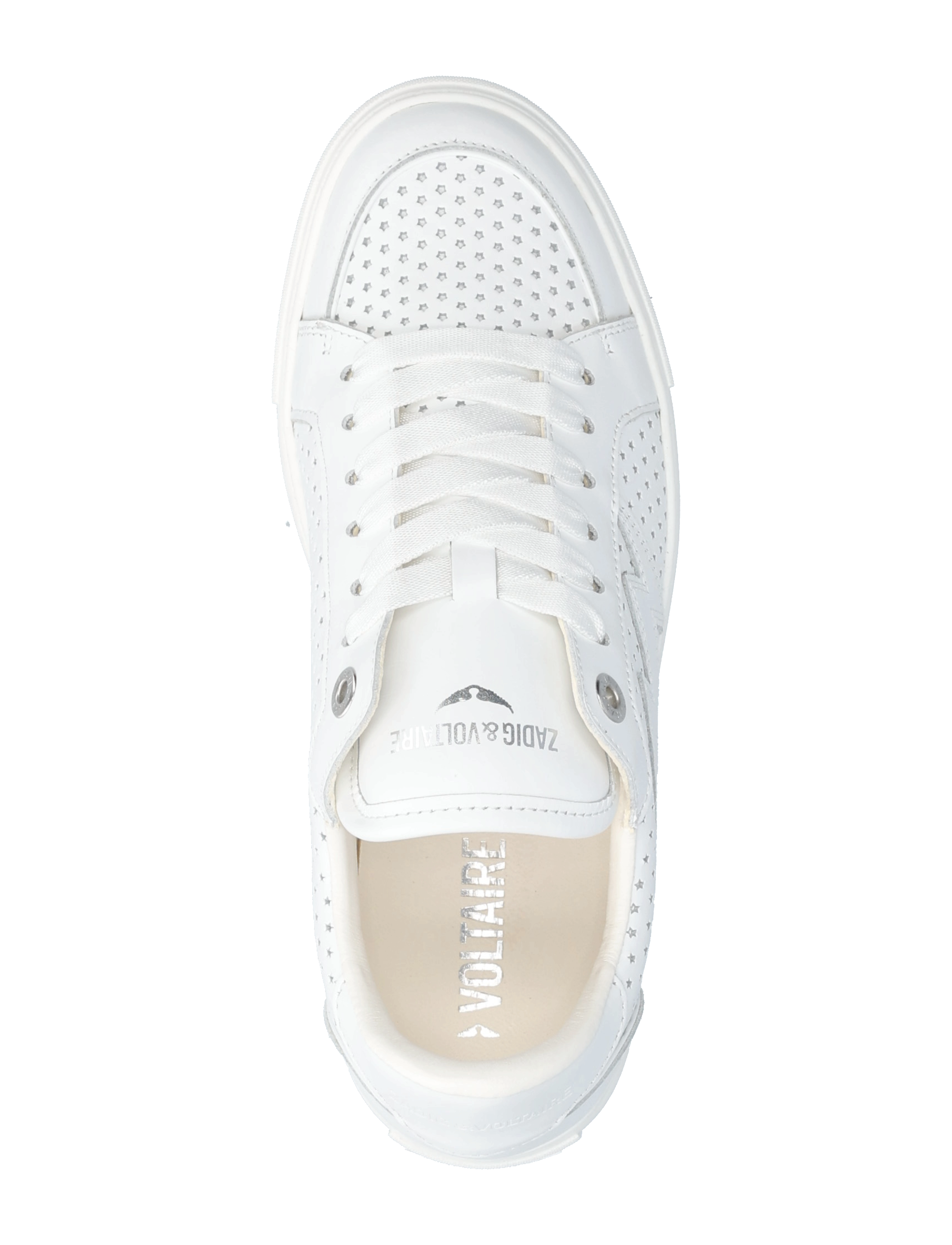 Zadig & Voltaire - LA FLASH SMOOTH CALFSKIN PERFO - blanc - 3