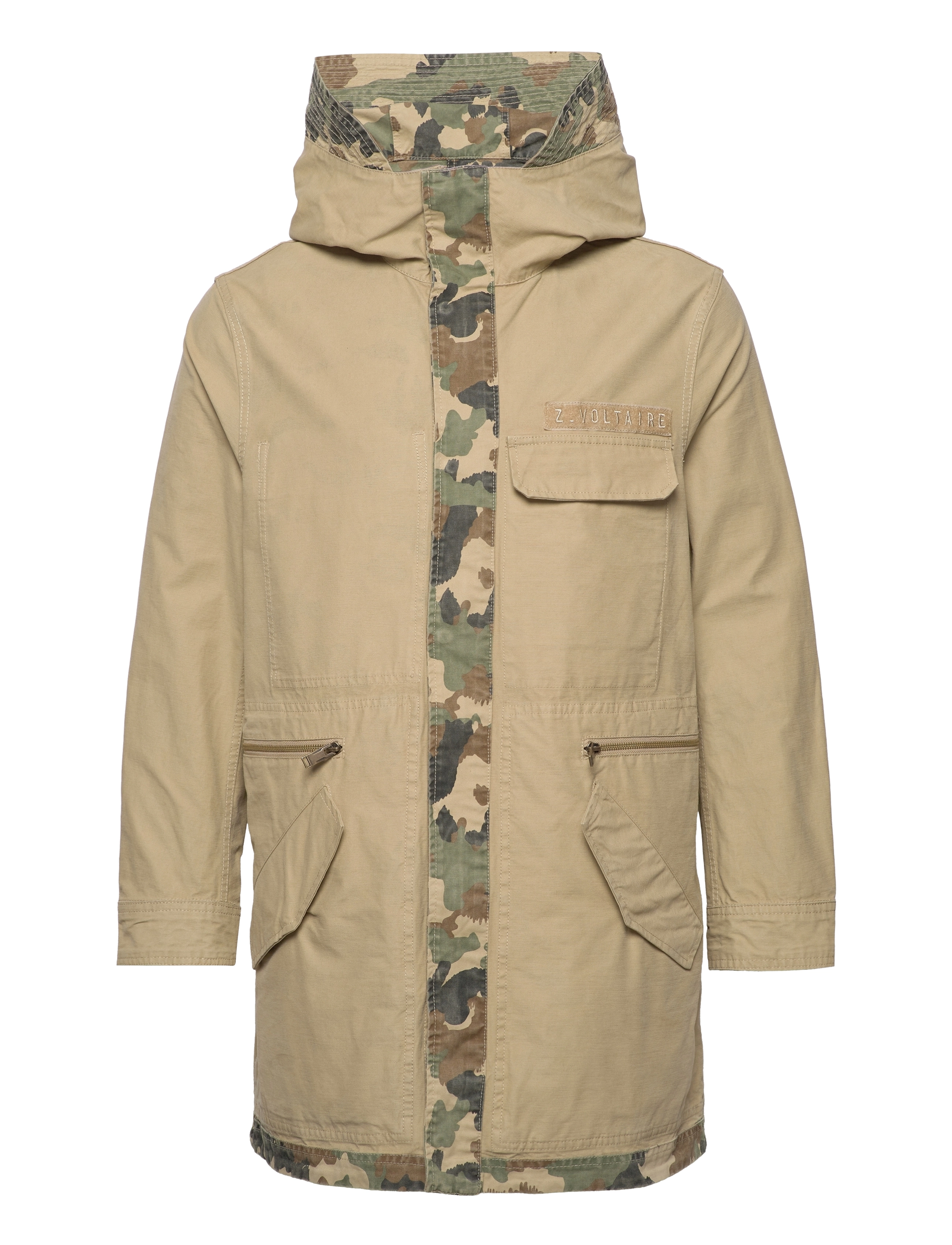 Zadig & Voltaire - KEANU REV MILI DYE CAMOU - beige - 1
