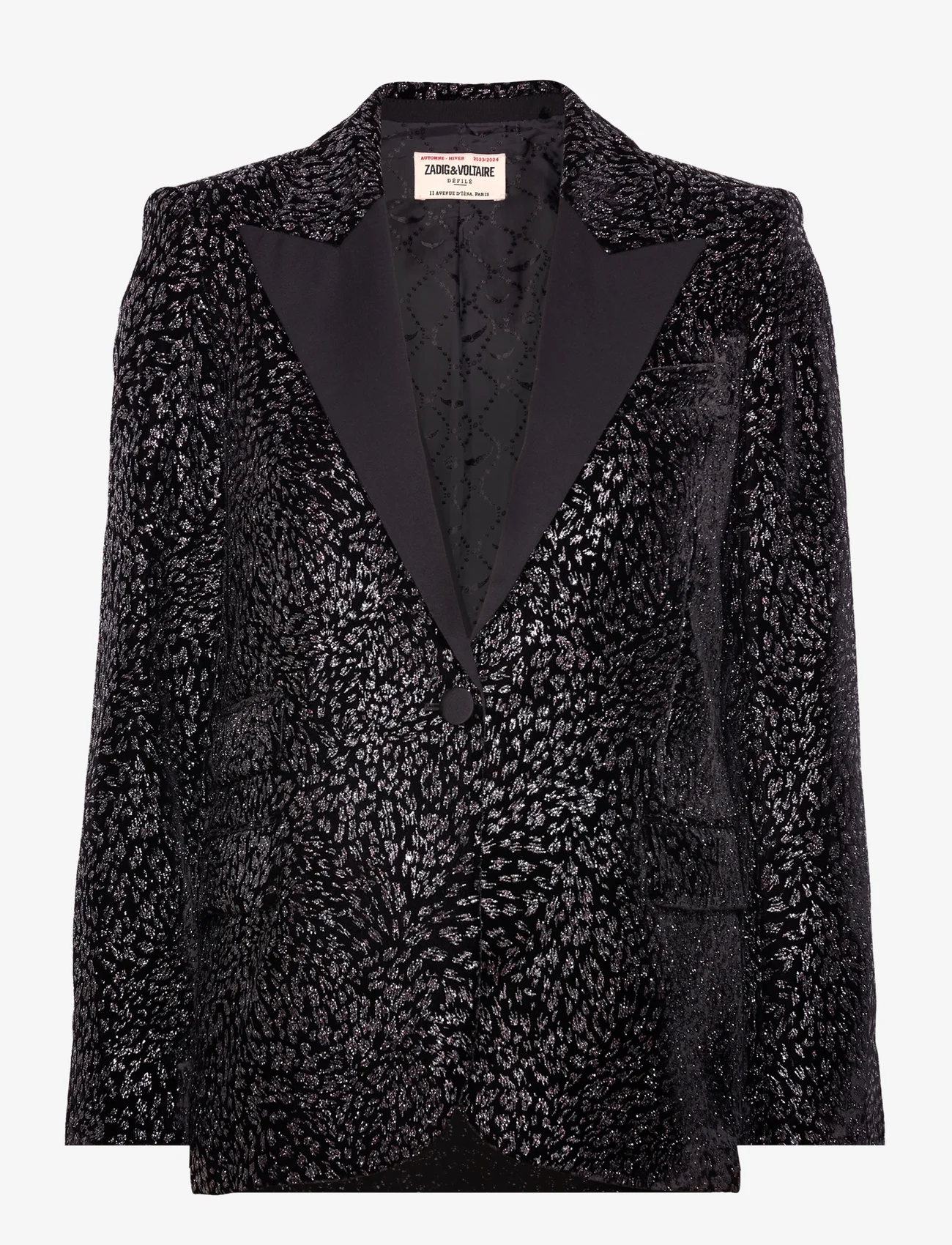 Zadig & Voltaire - VENUS VELVET GLITTER - ballīšu apģērbs par outlet cenām - noir - 0