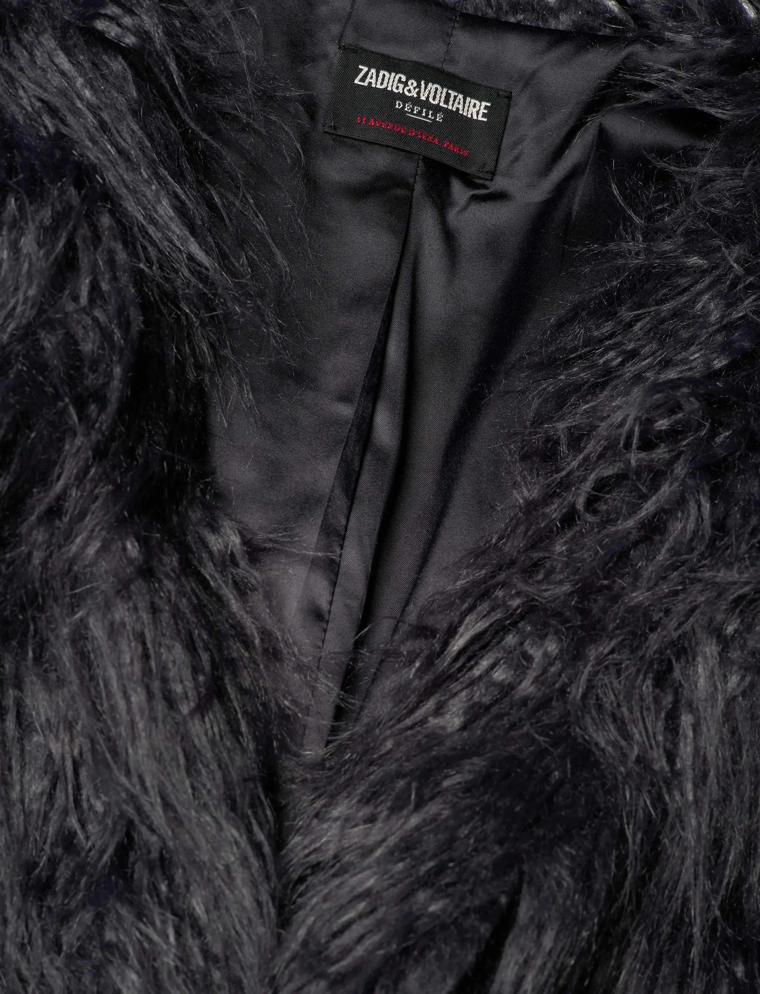Zadig & Voltaire - FREDDIE FF - fuskpäls - anthracite - 2