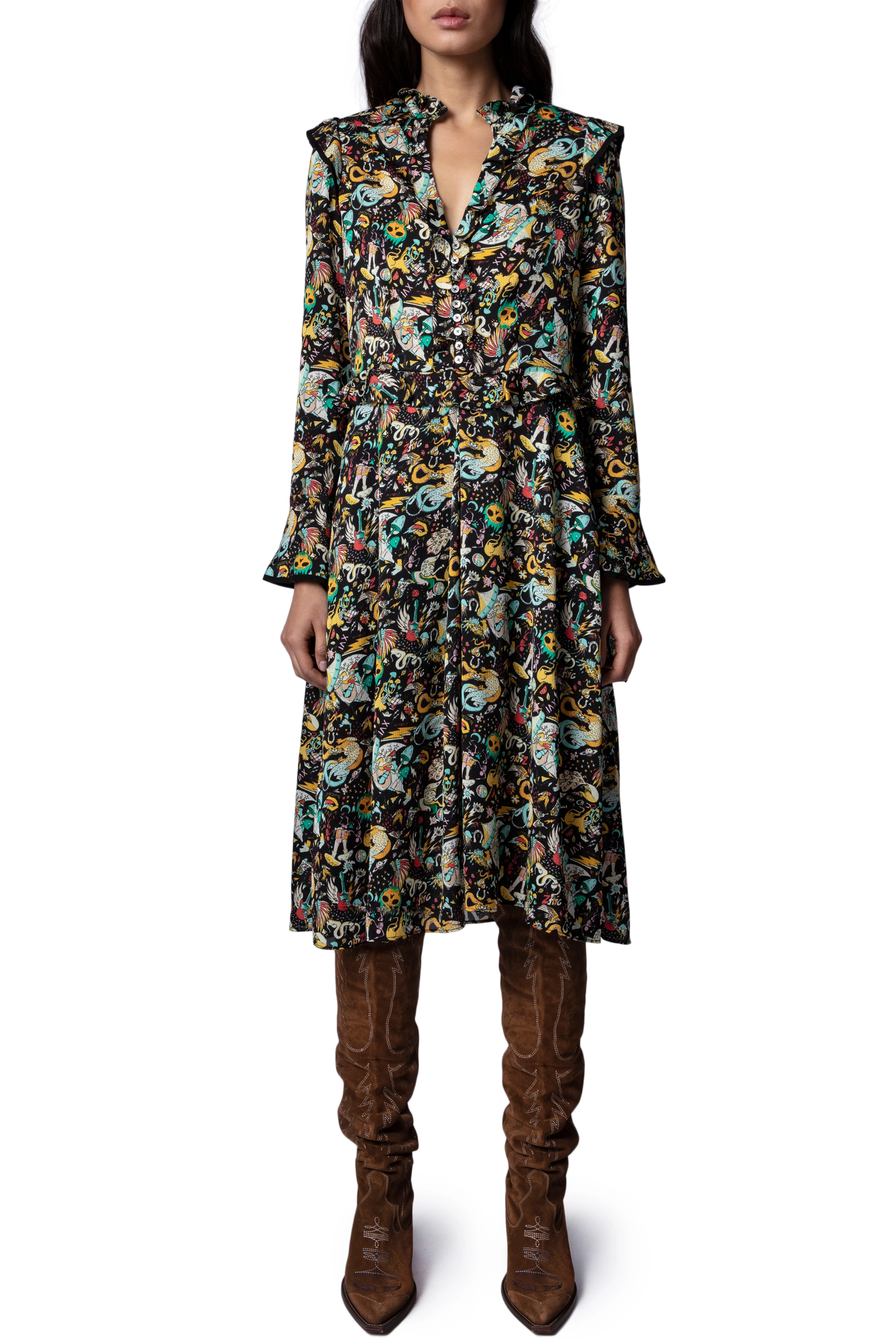 Zadig & Voltaire - ROSIER PLISSE PARTY CIRCUS - black - 2