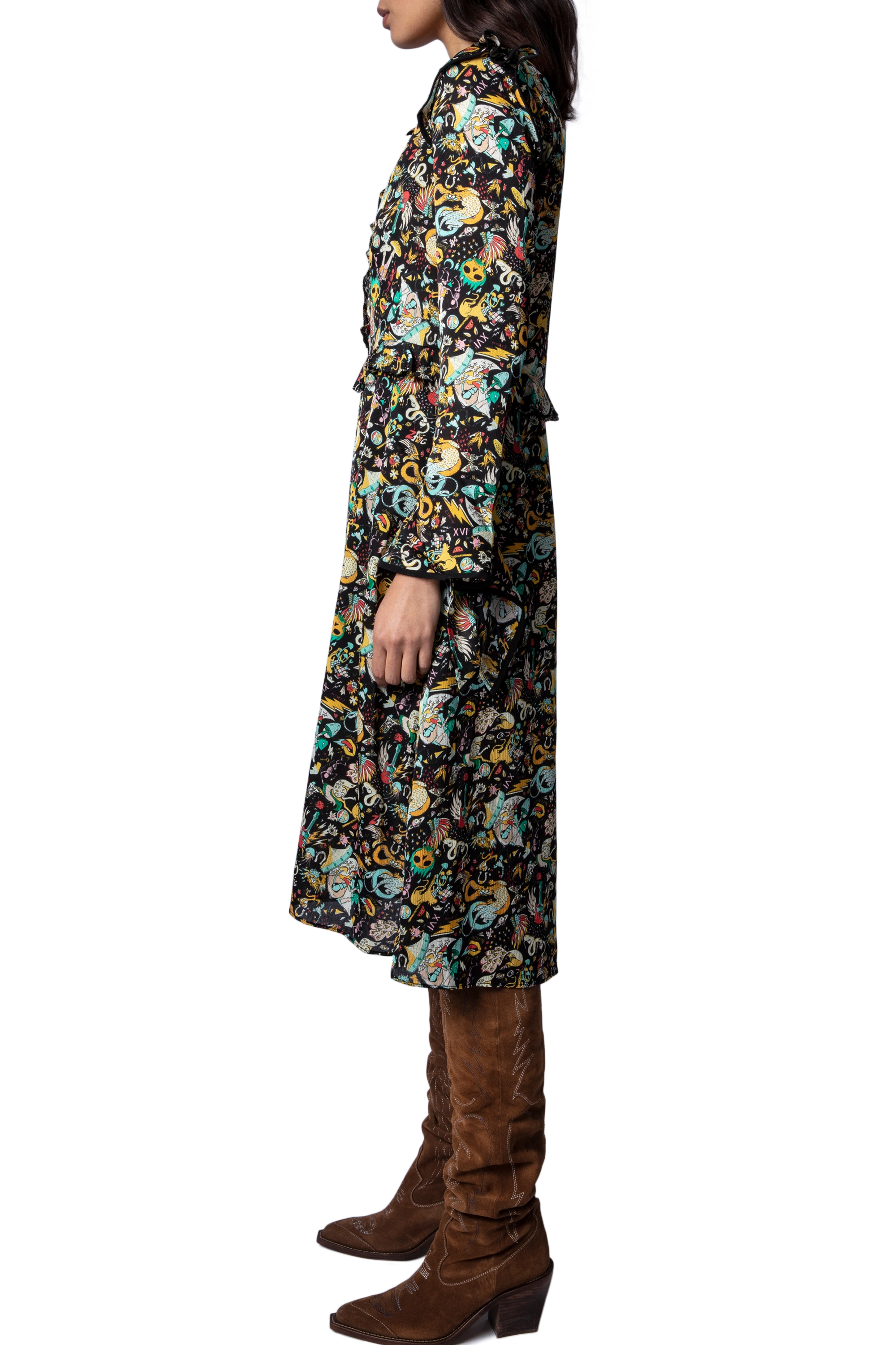 Zadig & Voltaire - ROSIER PLISSE PARTY CIRCUS - black - 4
