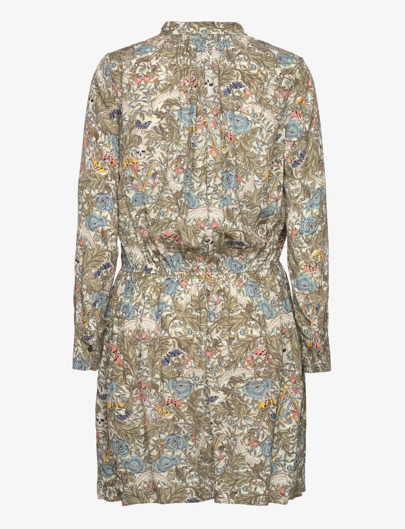 Zadig & Voltaire - RINKA SOFT BRITISH FLOWERS - marškinių tipo suknelės - kaki - 1
