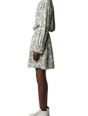 Zadig & Voltaire - RINKA SOFT BRITISH FLOWERS - marškinių tipo suknelės - kaki - 3