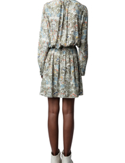 Zadig & Voltaire - RINKA SOFT BRITISH FLOWERS - marškinių tipo suknelės - kaki - 4